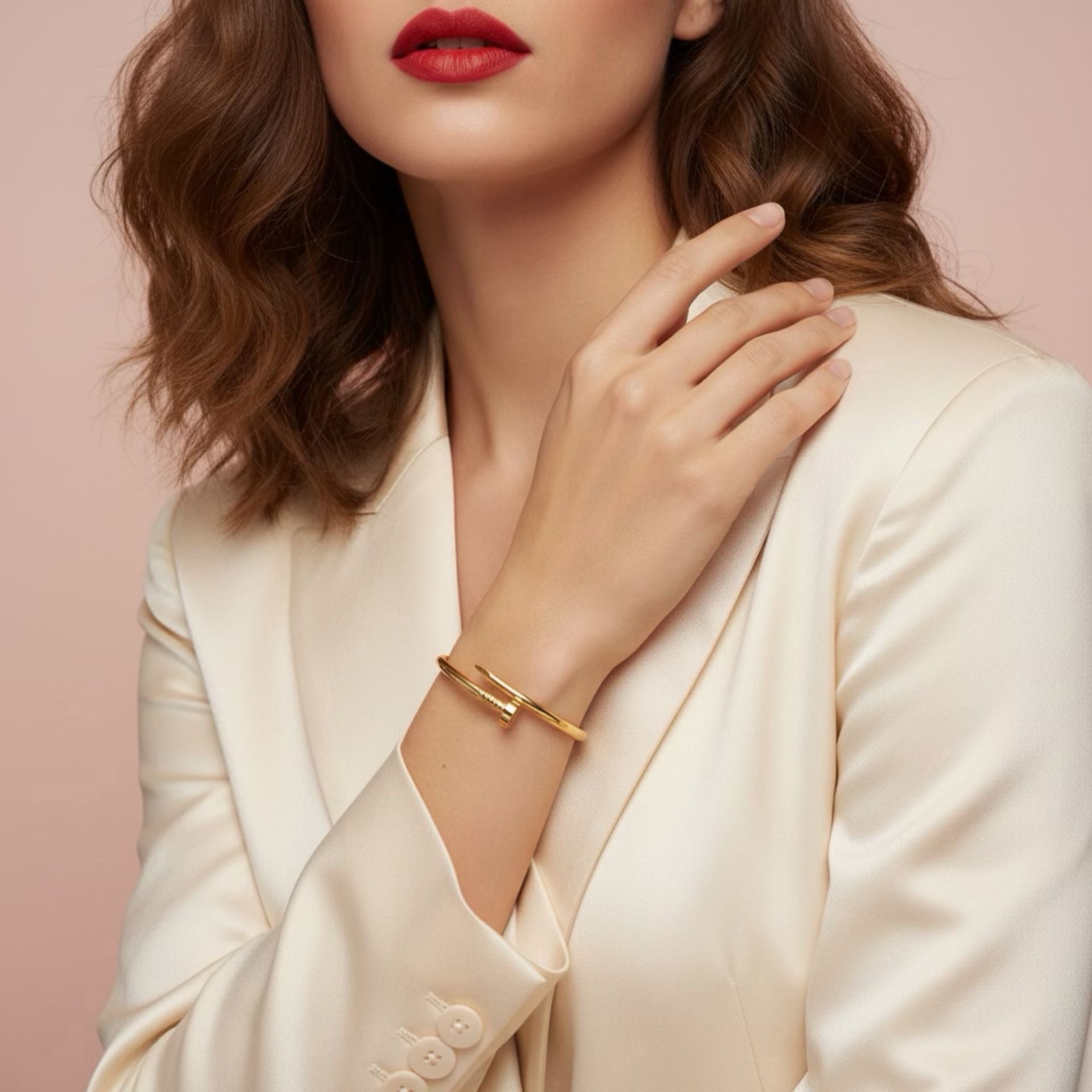 Trendy high quality fashion nail cuff bangle 1