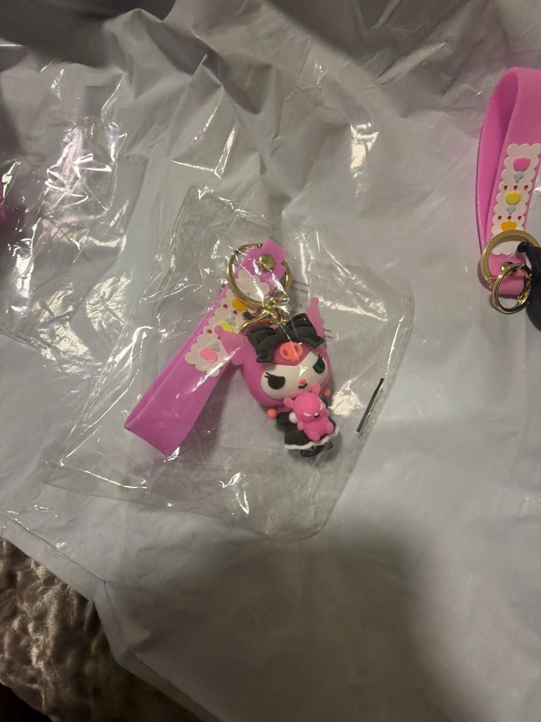 Sanrio Kuromi Silicone Keychain NWOT 4
