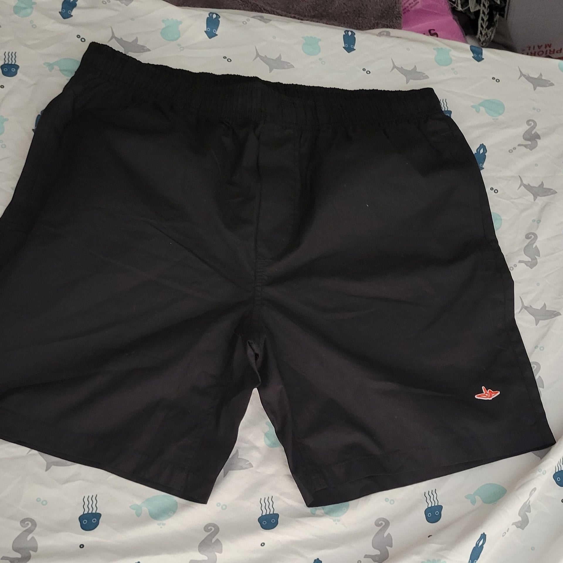 CRFT by Maki Black Elastic Waist Shorts Size S 2