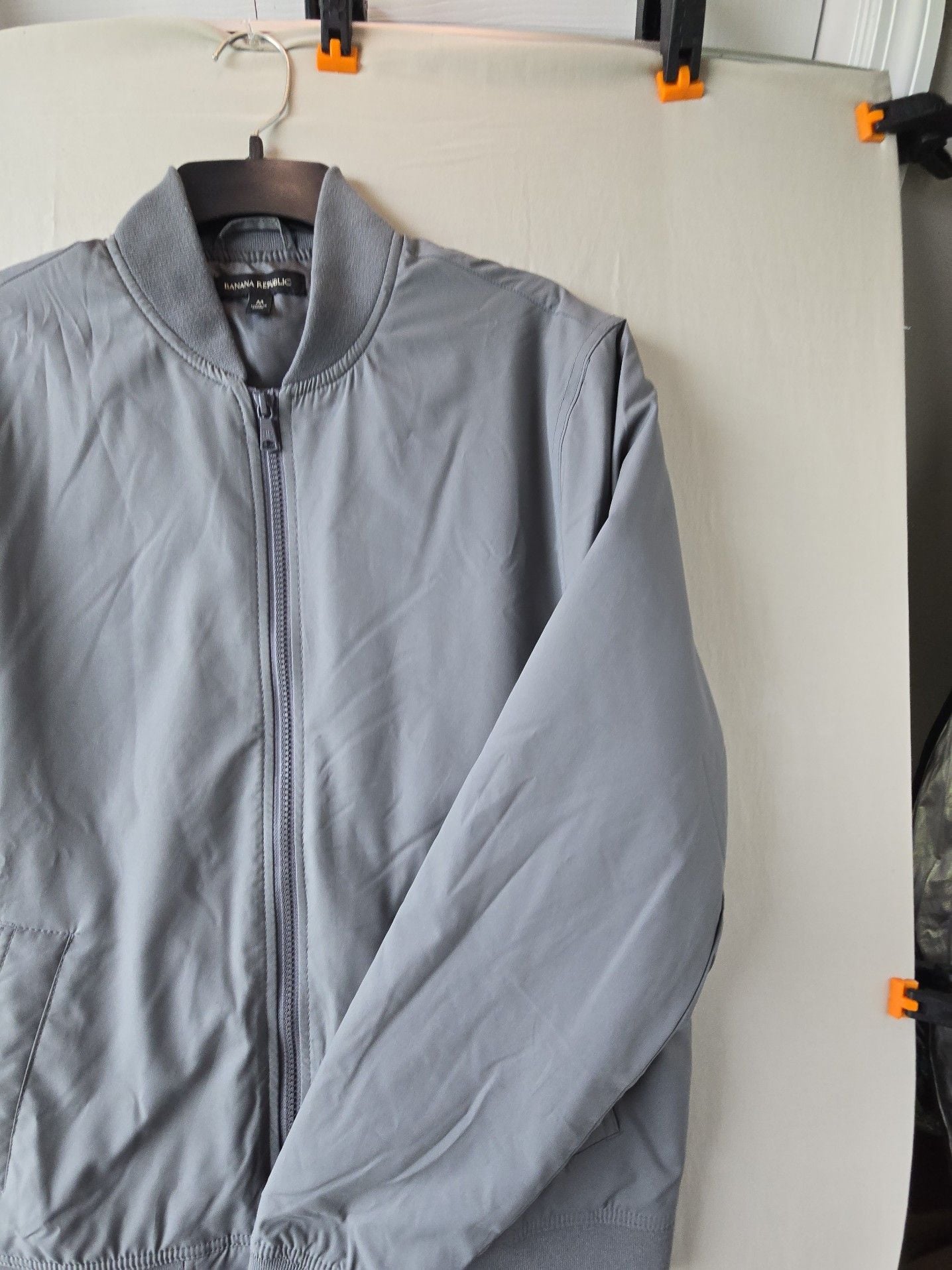 Banana Republic Men's Gray Bomber Jacket Size M 5