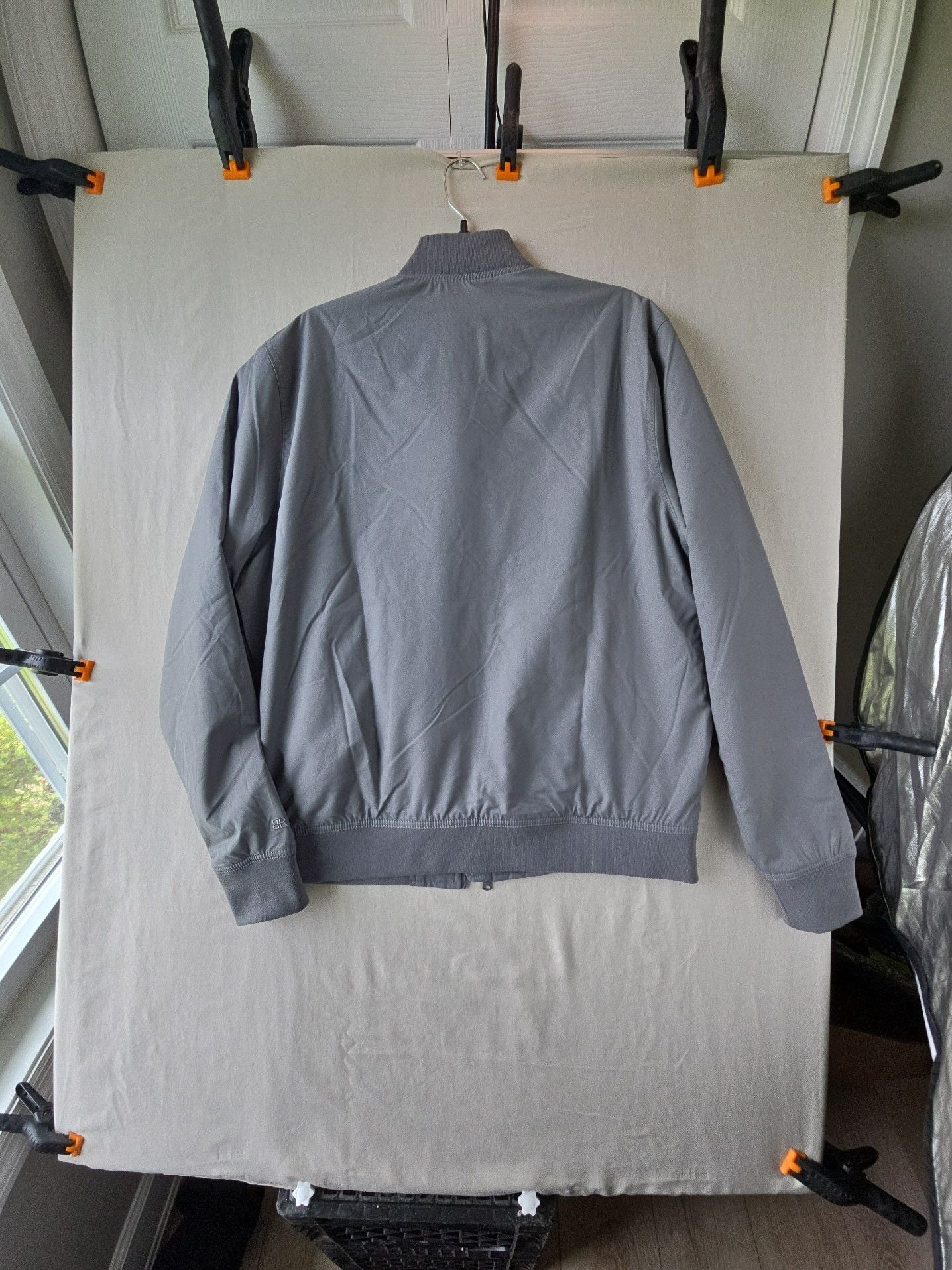 Banana Republic Men's Gray Bomber Jacket Size M 8