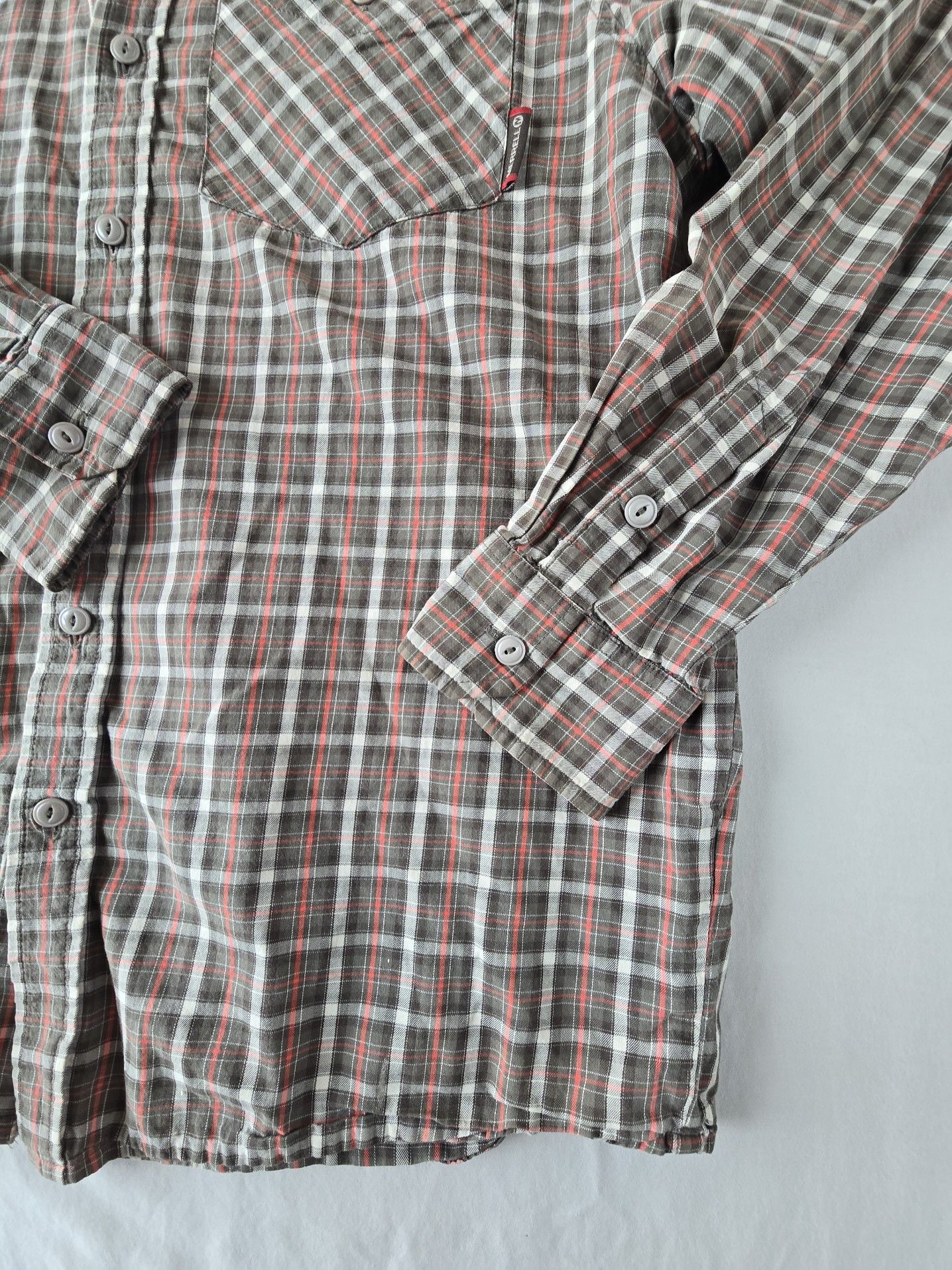 Merrell Men's Long Sleeve Plaid Button Down Shirt Size M 5