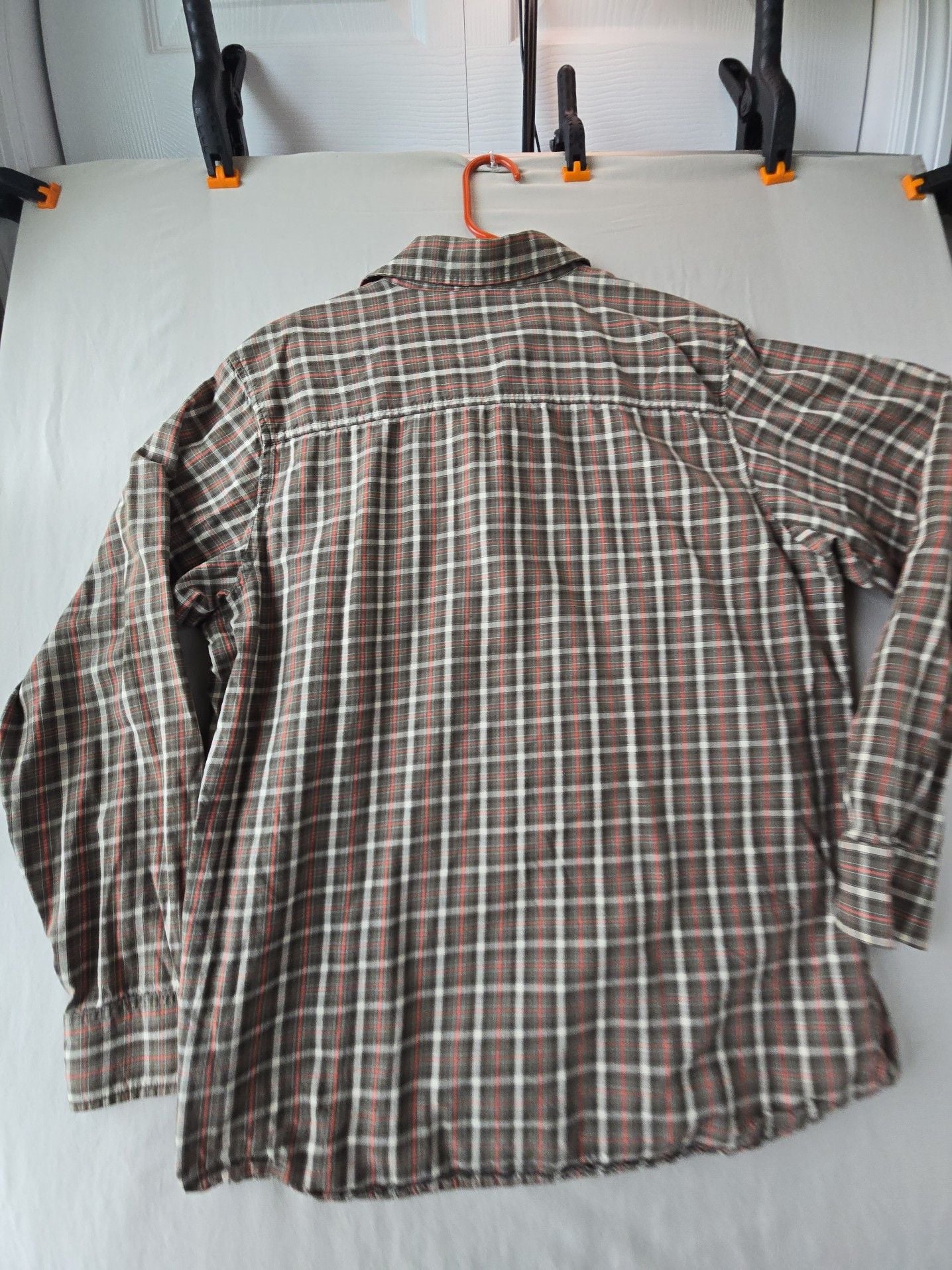 Merrell Men's Long Sleeve Plaid Button Down Shirt Size M 13