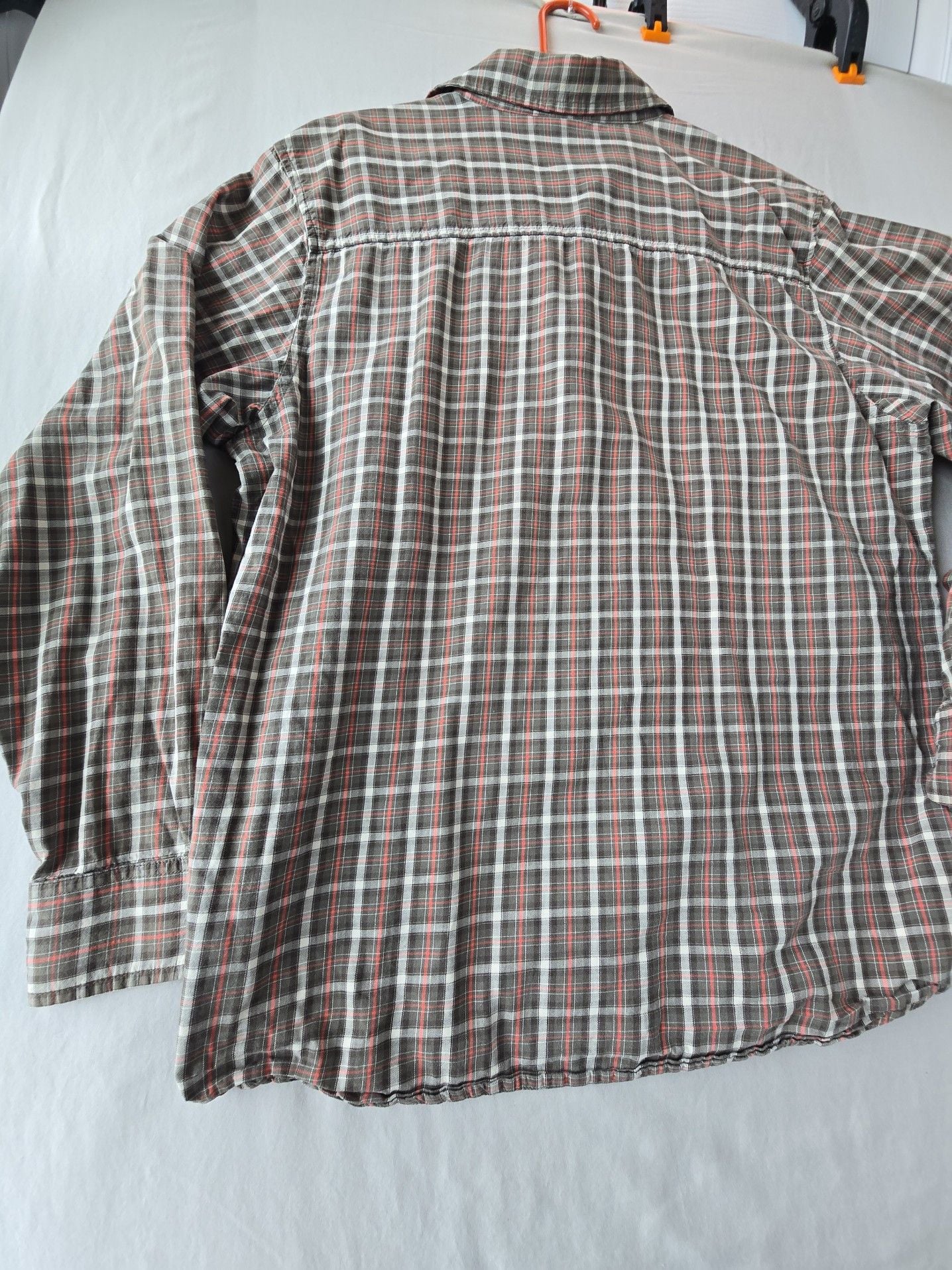 Merrell Men's Long Sleeve Plaid Button Down Shirt Size M 14