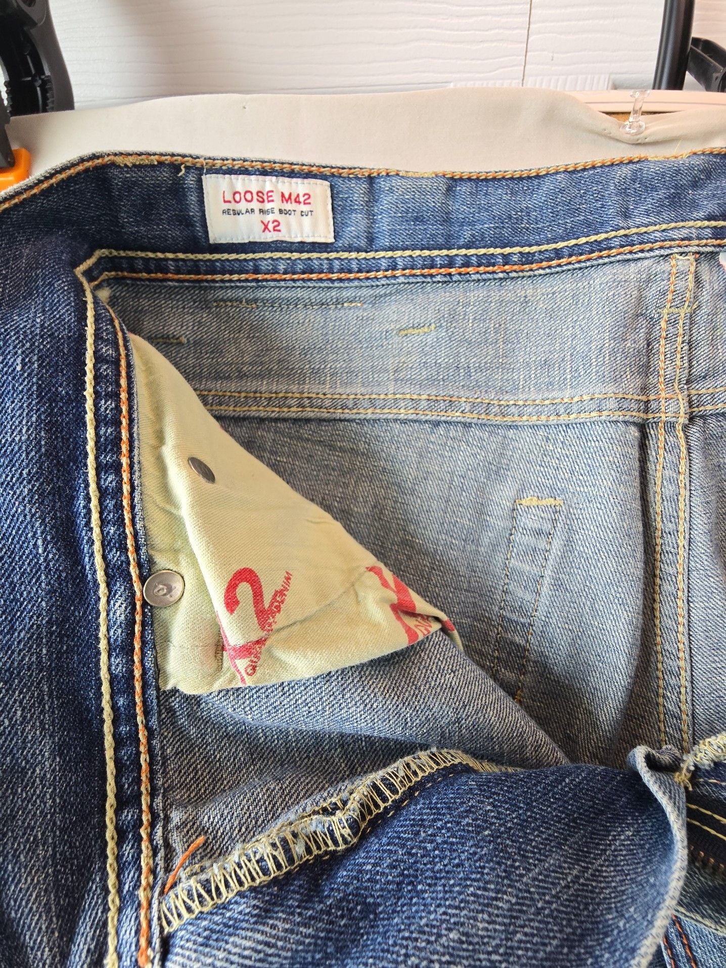 X2 Loose M42 Regular Rise Boot Cut Jeans 32x30 6