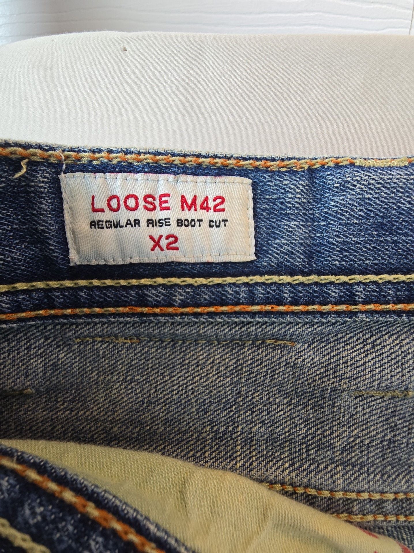 X2 Loose M42 Regular Rise Boot Cut Jeans 32x30 9