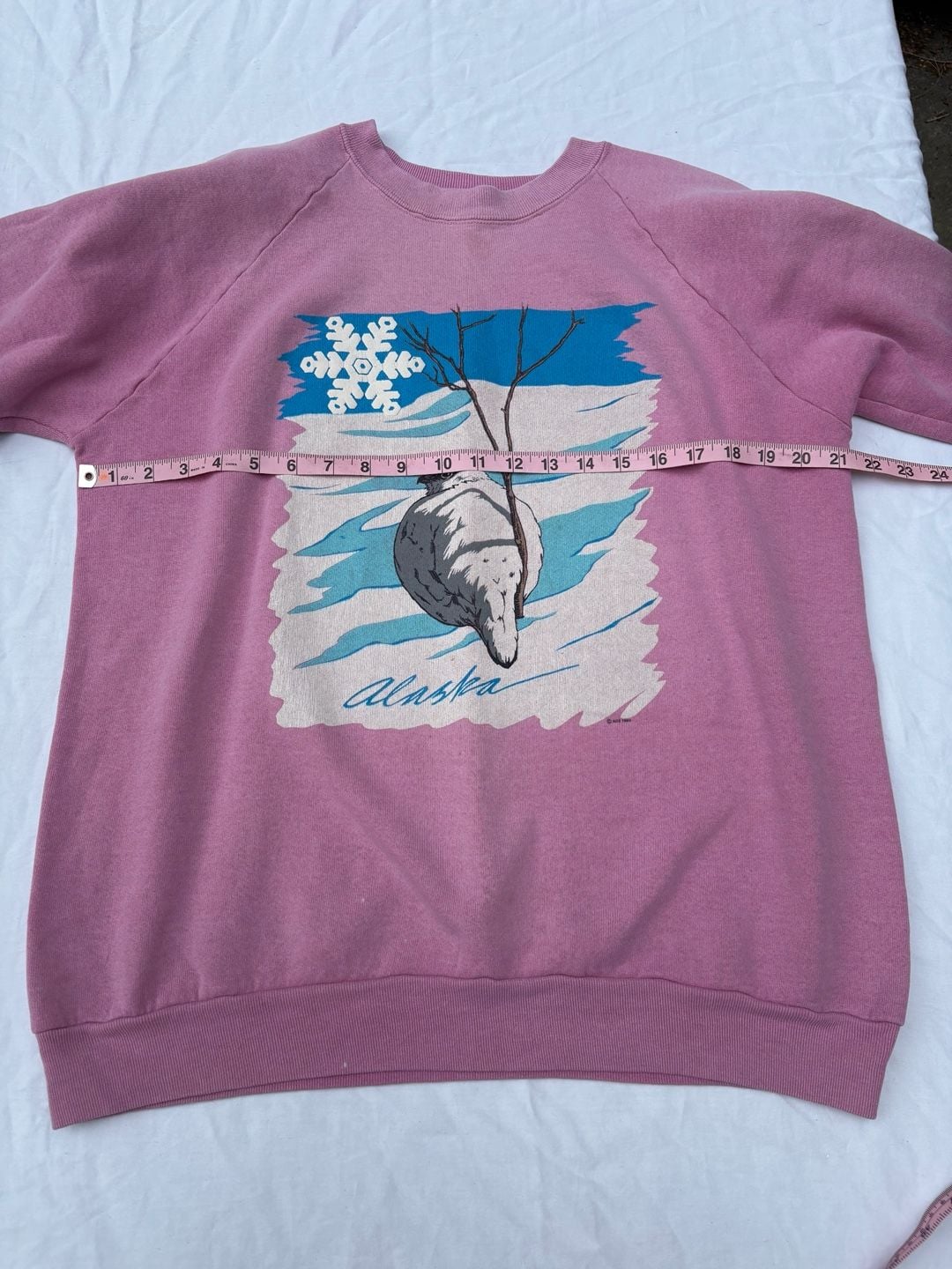 Vintage 1989 Fruit of the Loom Alaska Graphic Sweatshirt 7