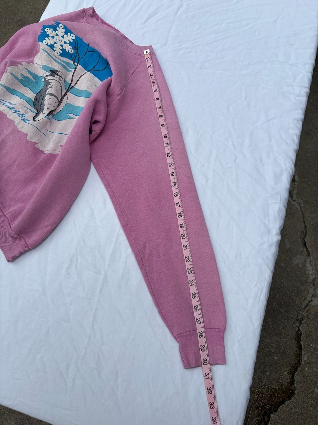 Vintage 1989 Fruit of the Loom Alaska Graphic Sweatshirt 8