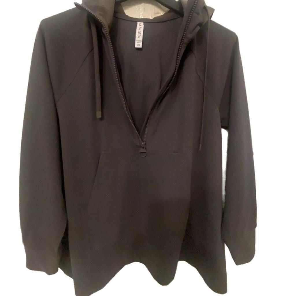 Athleta Half-Zip Hoodie Sweatshirt Size XS 3