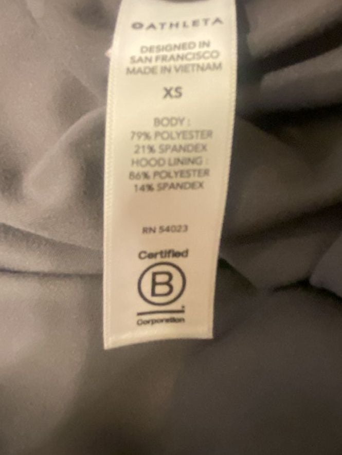 Athleta Half-Zip Hoodie Sweatshirt Size XS 7