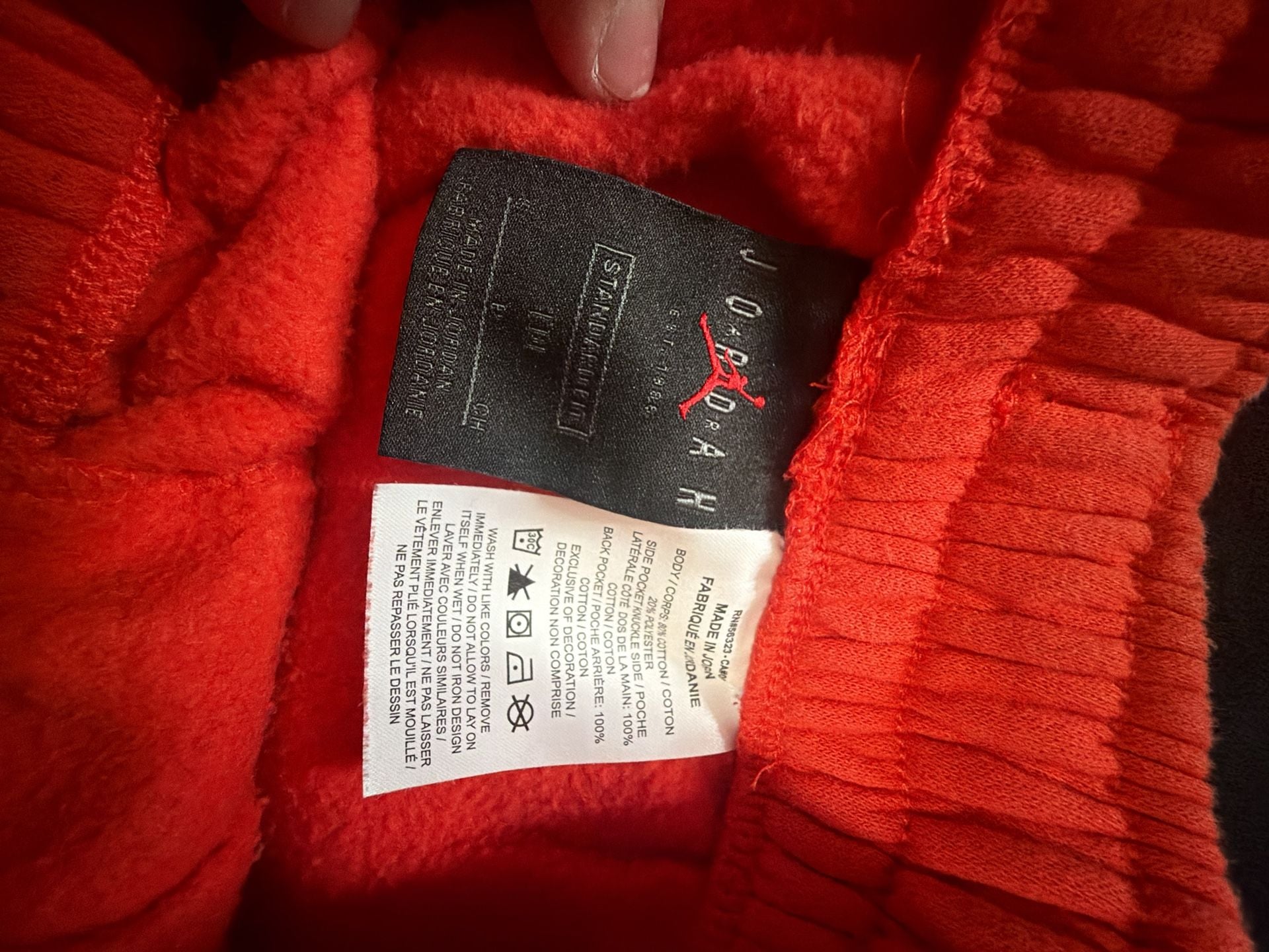 Jordan Brand Checkered Logo Hoodie and Sweatpants Set Size M 10