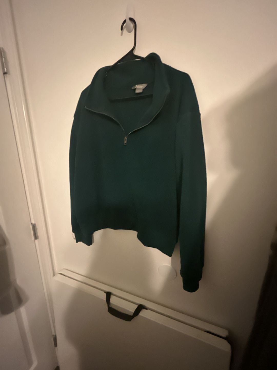 Natural Reflections Women's XL Green Quarter Zip Fleece Pullover 2