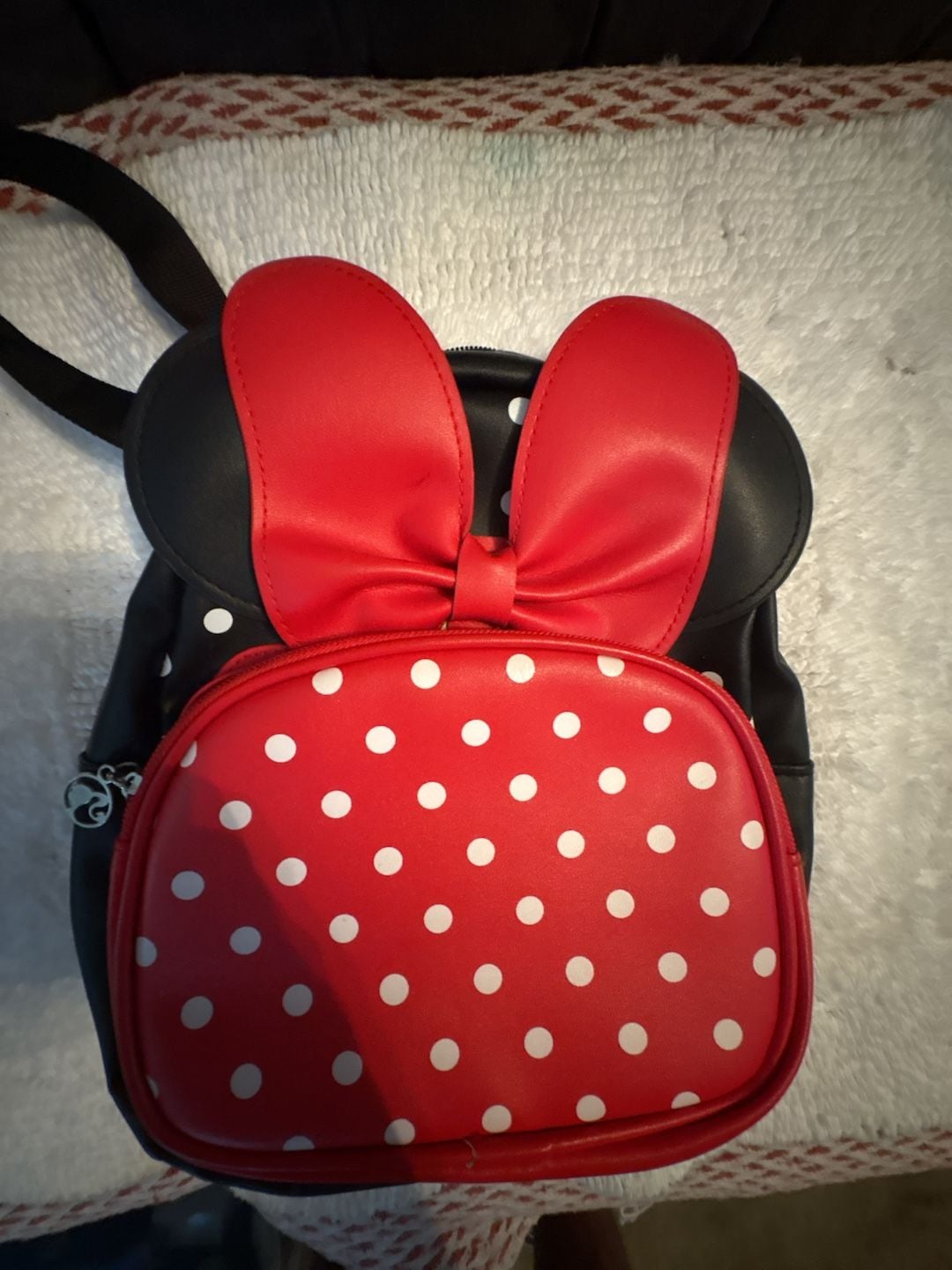 Disney Minnie Mouse Polka Dot Faux Leather Mini Backpack 5