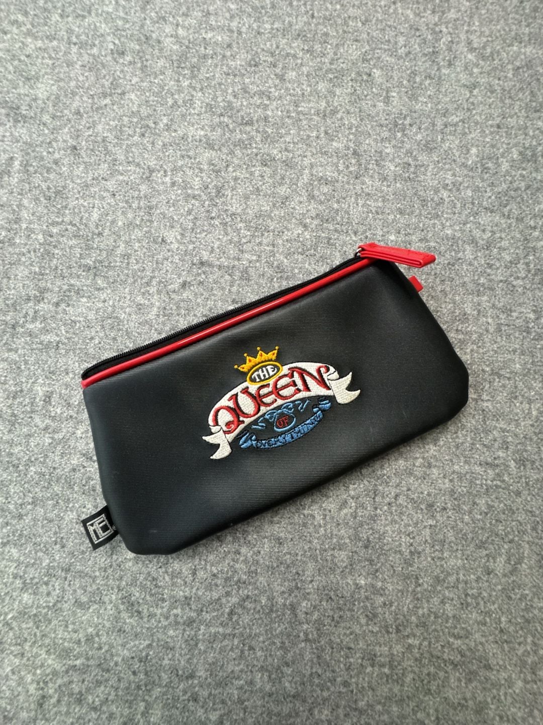 ME Brand The Queen Of Everything Embroidered Zippered Pouch 1