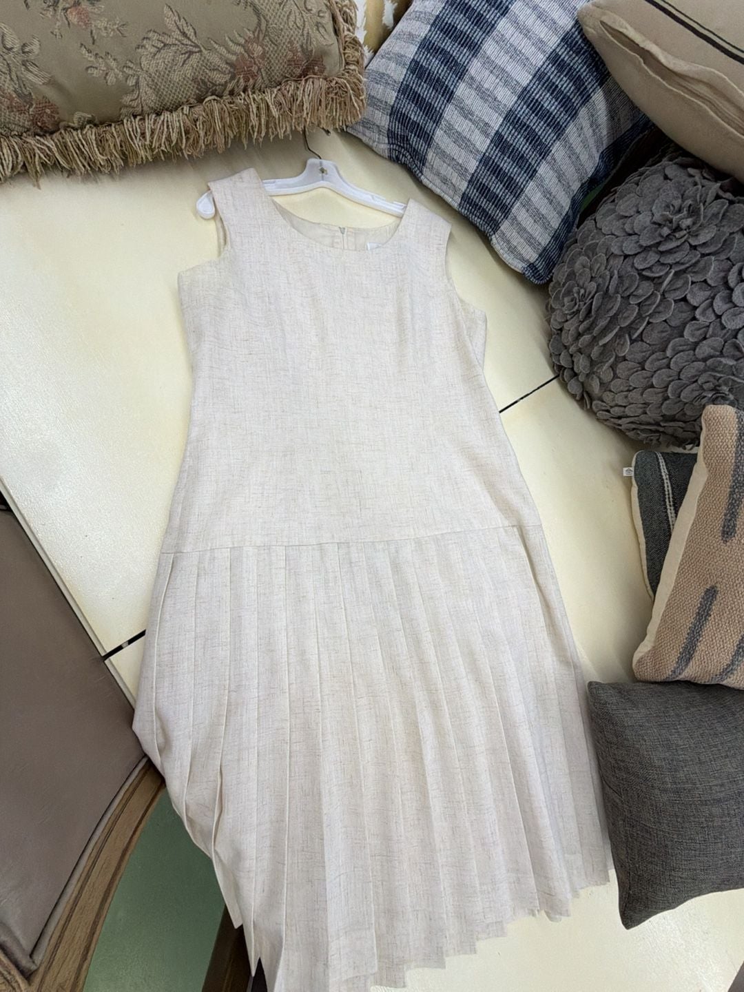 Arenzano Sleeveless Pleated Drop Waist Dress Size 16 3