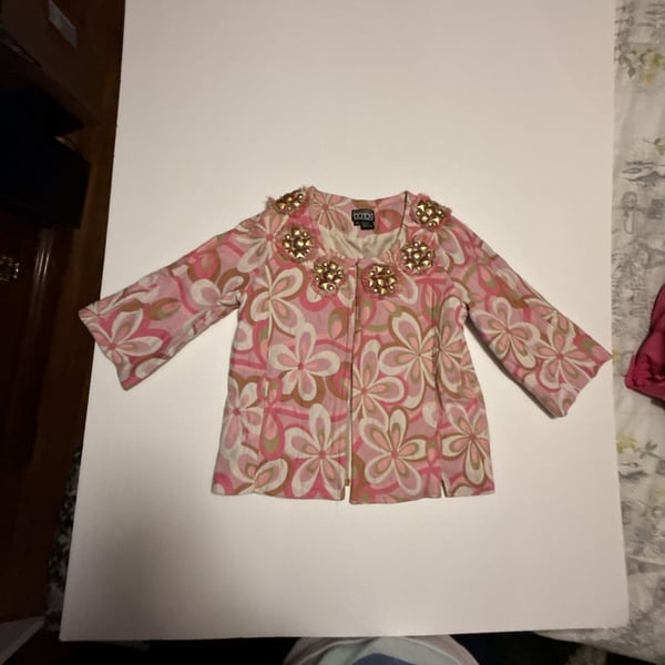 Berek Floral Embellished Jacket Size M