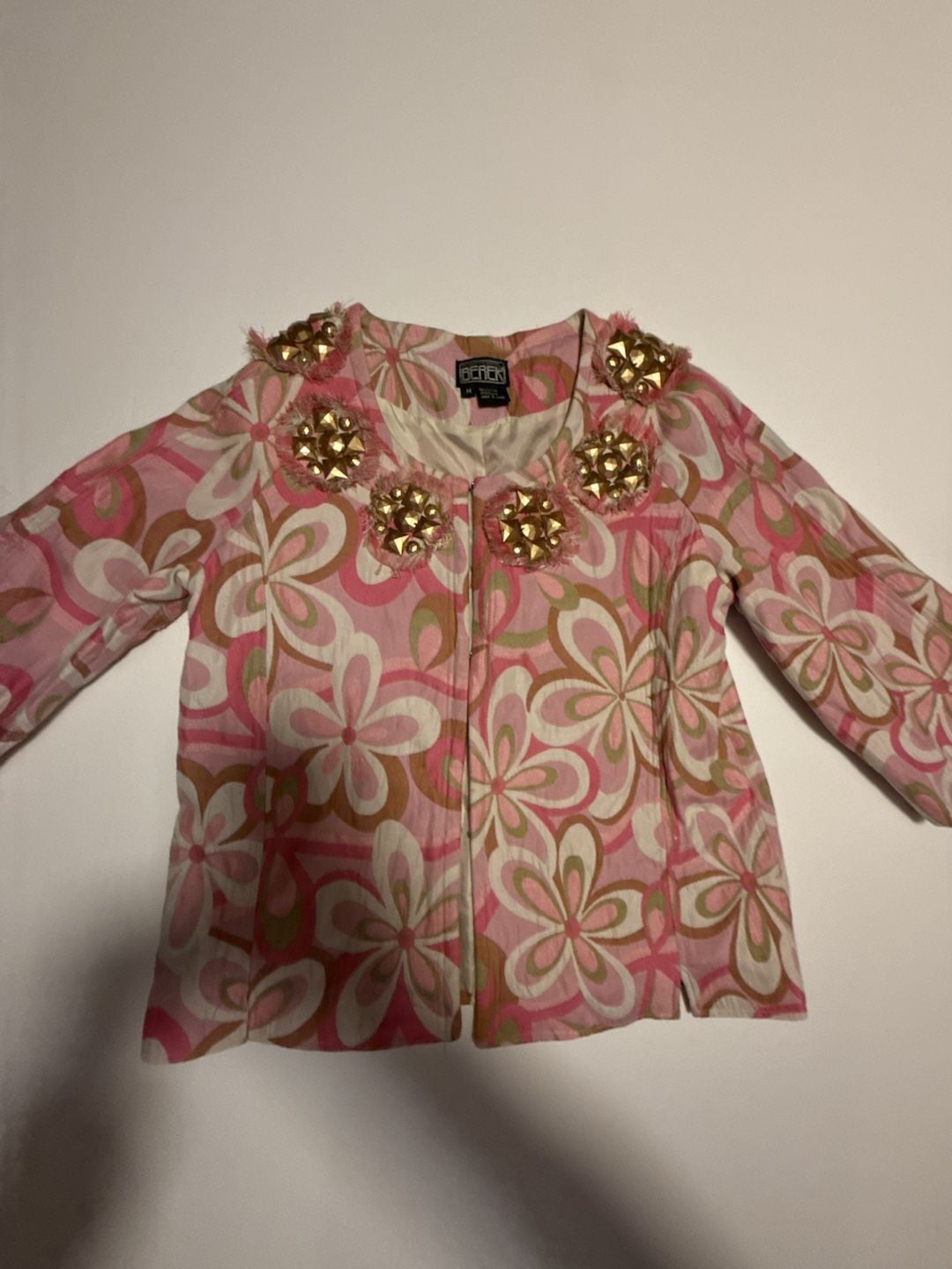 Berek Floral Embellished Jacket Size M 4