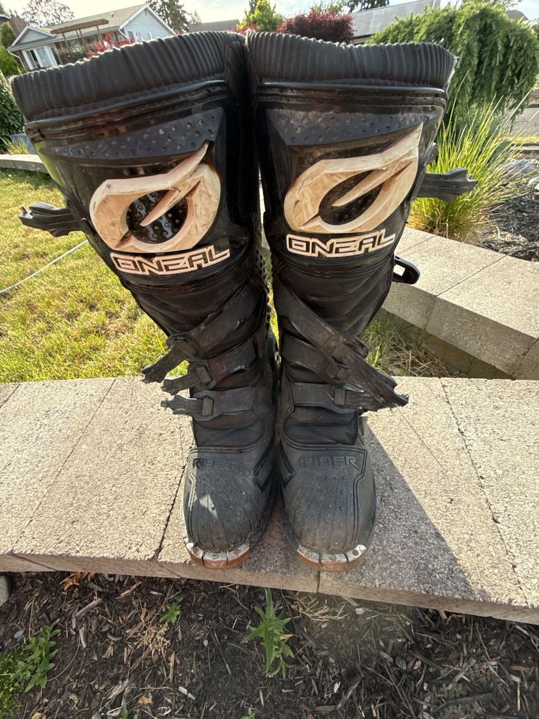 O'Neal Rider Motocross Boots Black Size 12 2