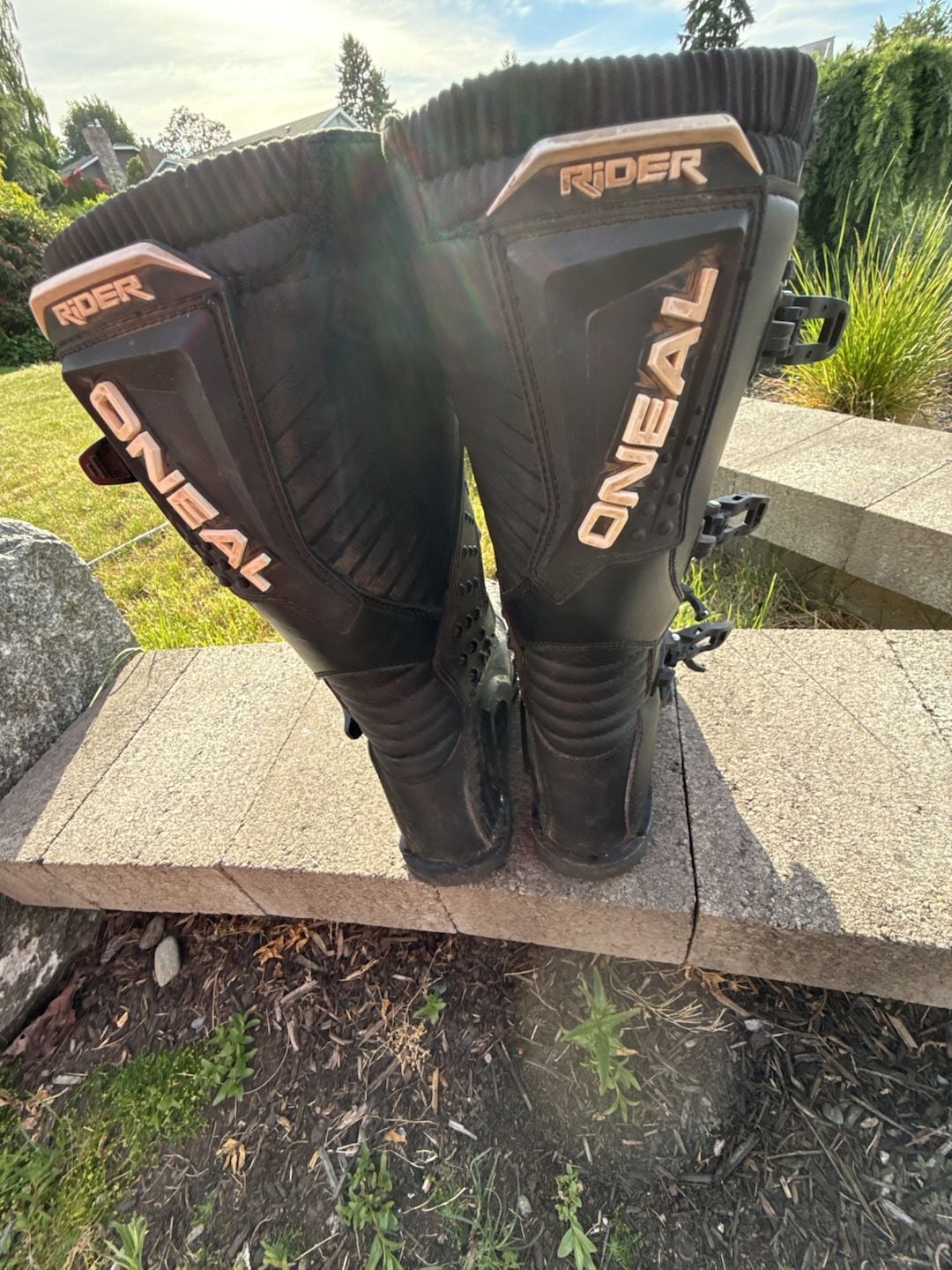O'Neal Rider Motocross Boots Black Size 12 4
