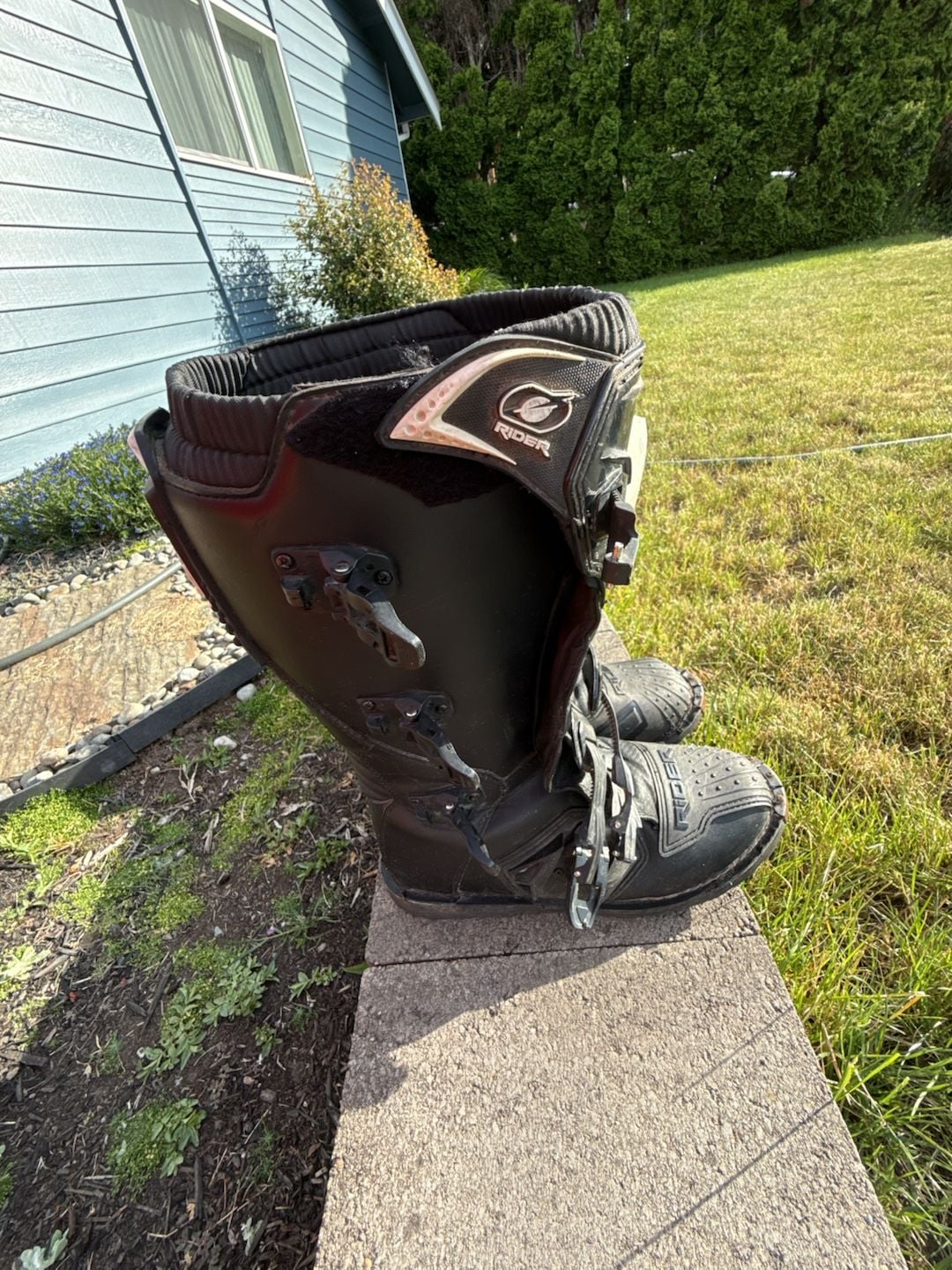 O'Neal Rider Motocross Boots Black Size 12 5