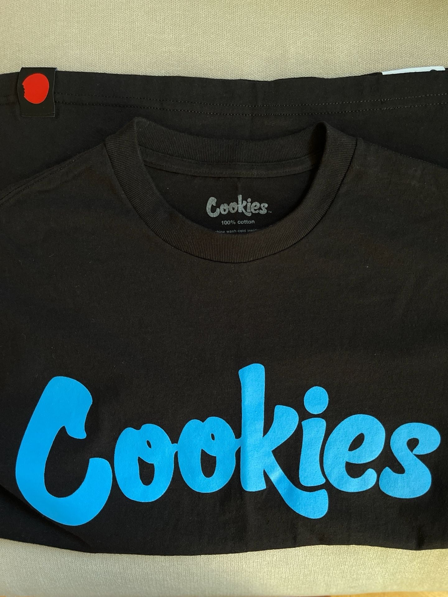 Cookies SF Logo Graphic T-Shirt Black Blue Size M 4