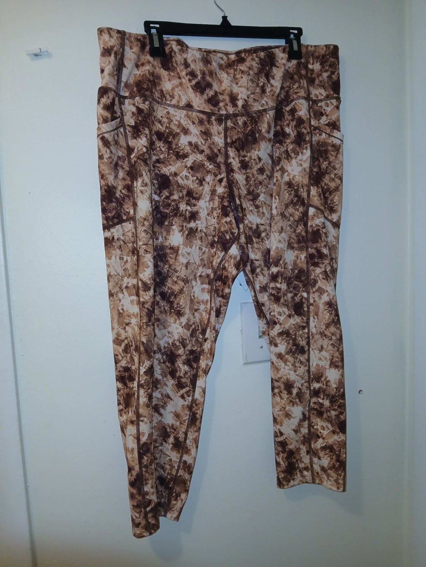 Calvin Klein Performance Brown Tie Dye Leggings 1