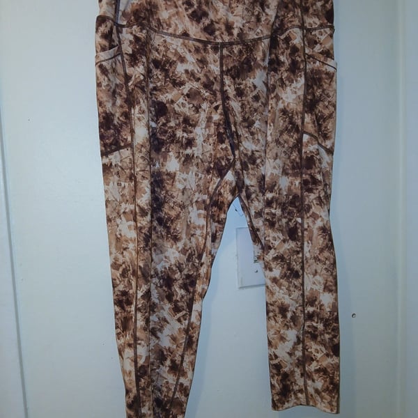Calvin Klein Performance Brown Tie Dye Leggings