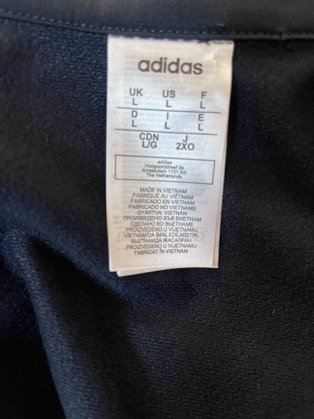 Adidas Men's Size Large Navy Blue 3-Stripe Tracksuit Set 6