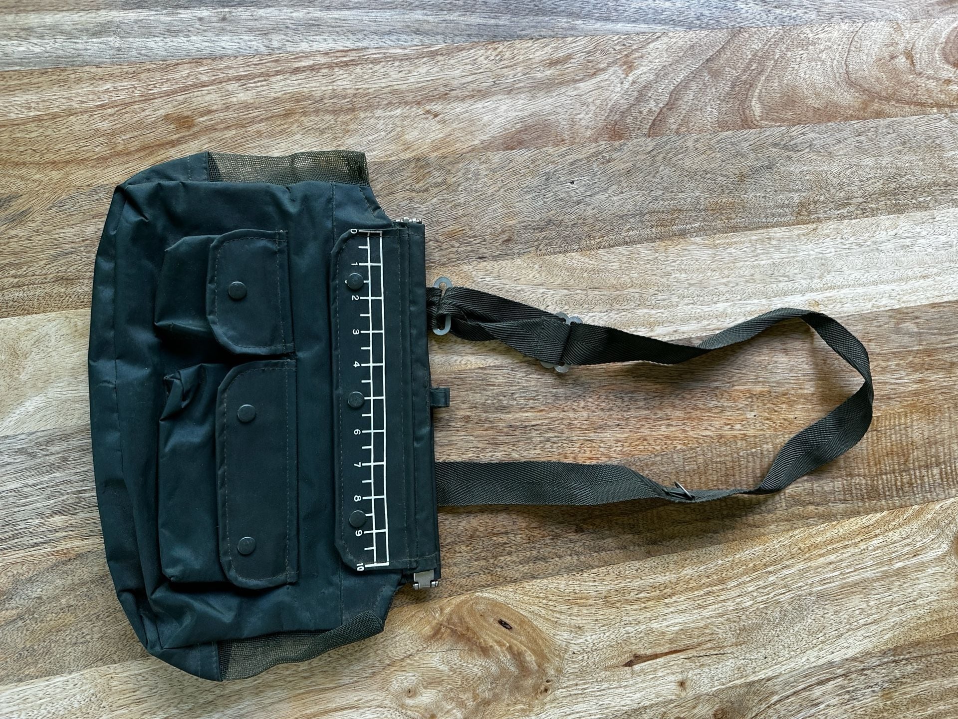 Vintage Olive Green Fishing Tackle Shoulder Bag 1