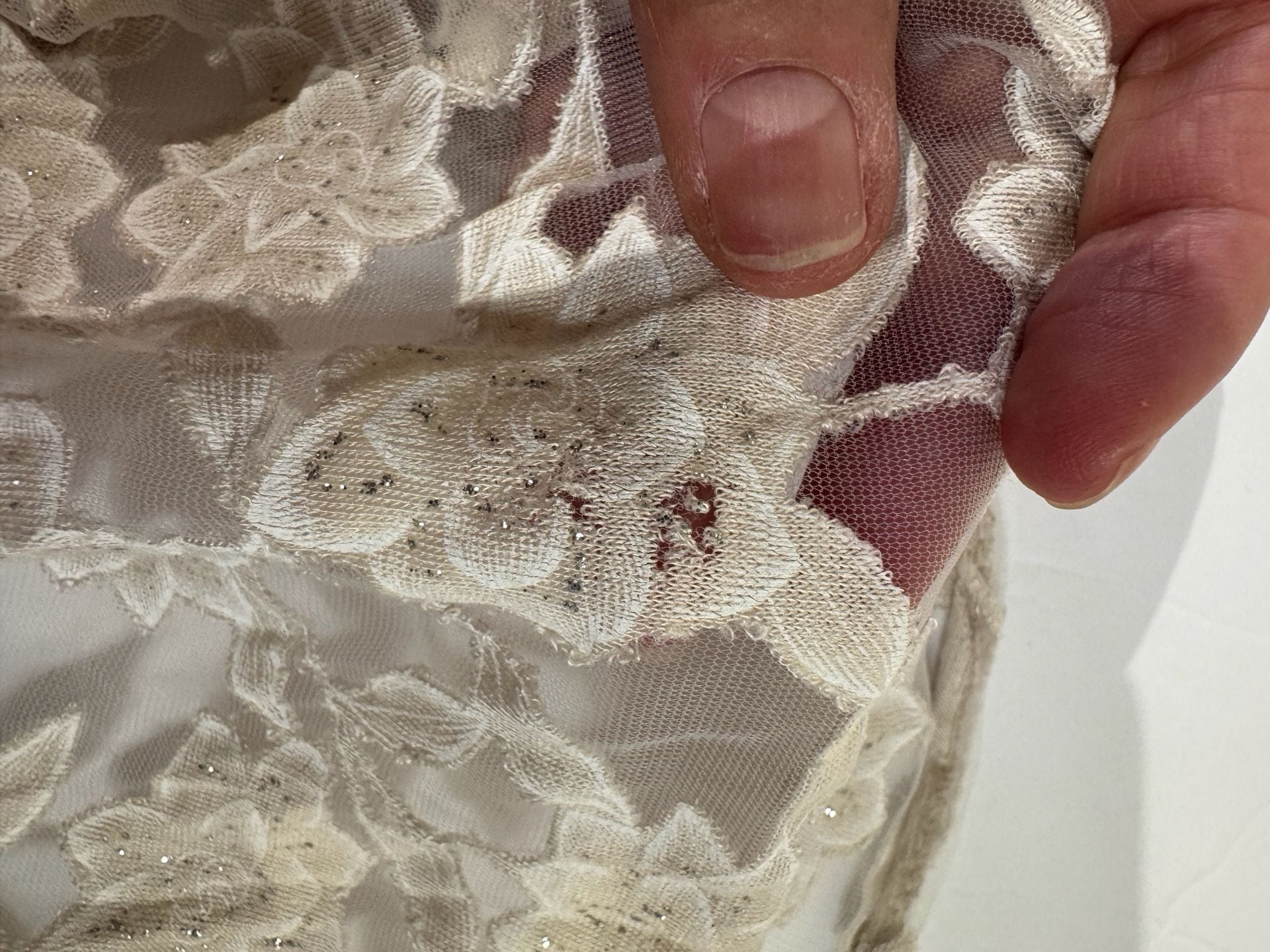 Belle France Floral Lace Sleeveless Tank Top Beige XL 11