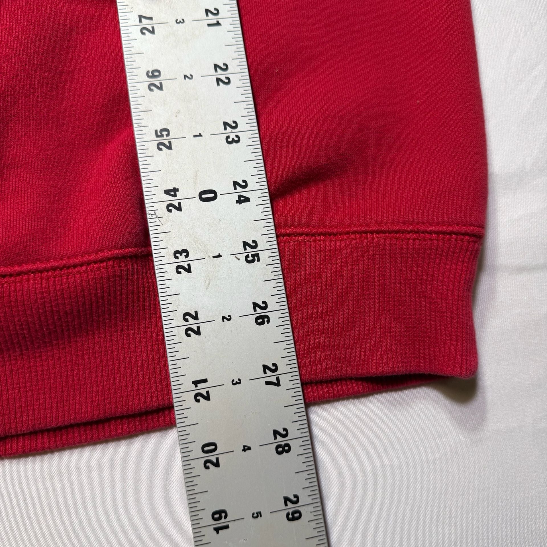 2000’s Fila Men's Red Quarter Zip Pullover Sweatshirt Size Large 6