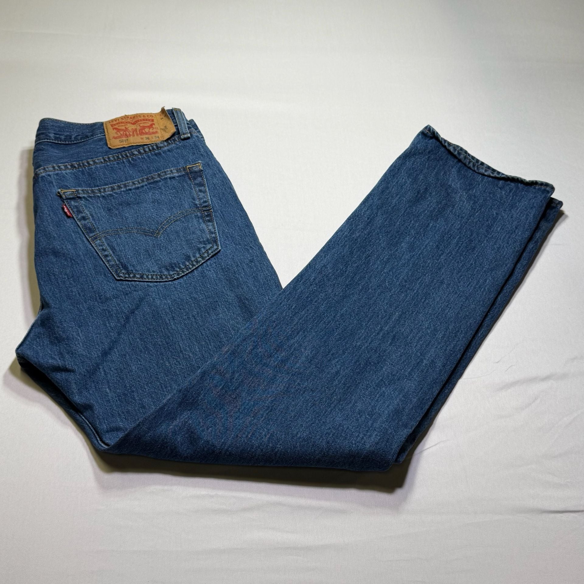 Levi's 501 Original Fit Button Fly Jeans 36x34 1