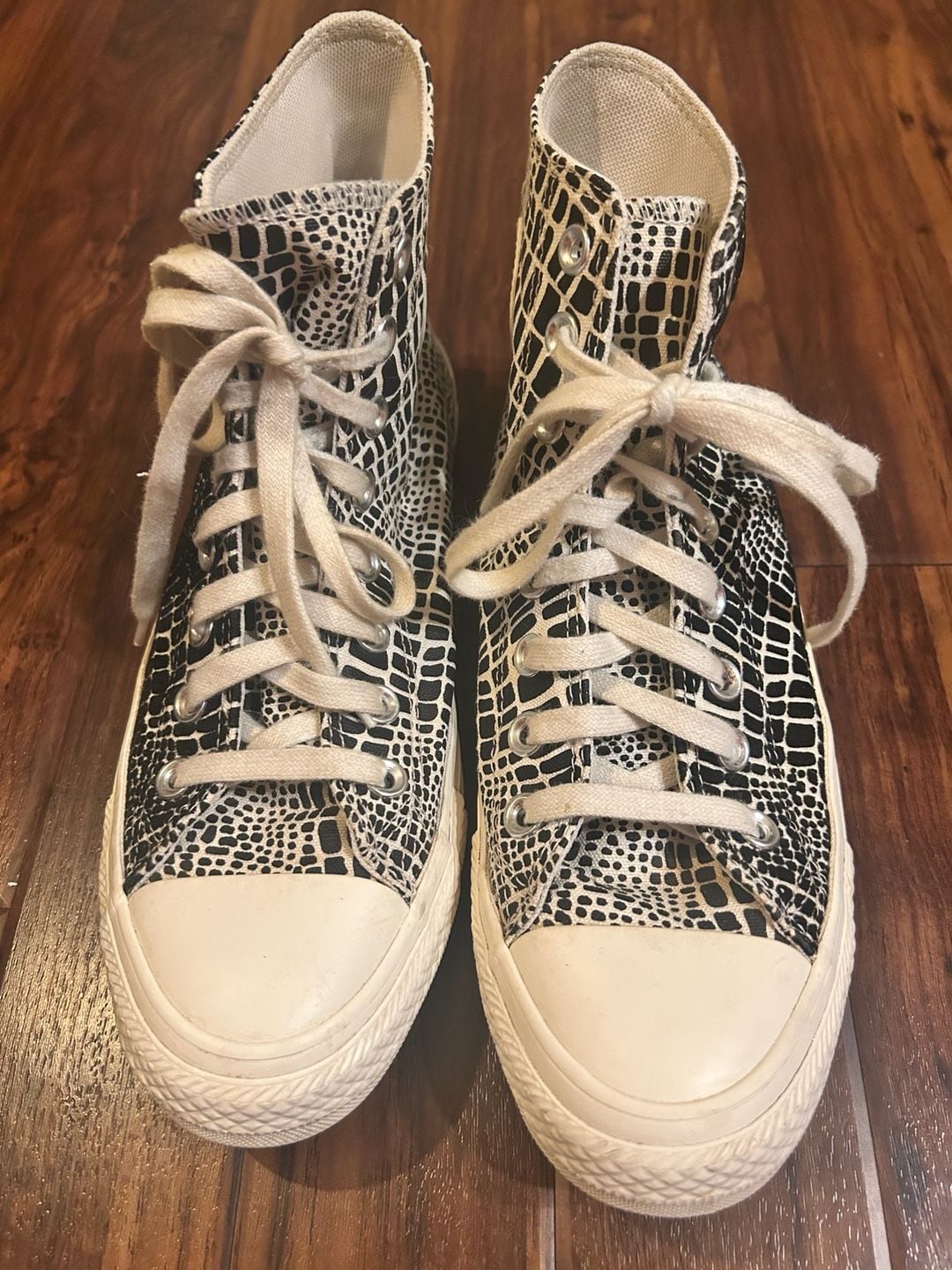 Converse Chuck Taylor All Star High Top Egret Black Canvas Shoes Women’s 8.5 2