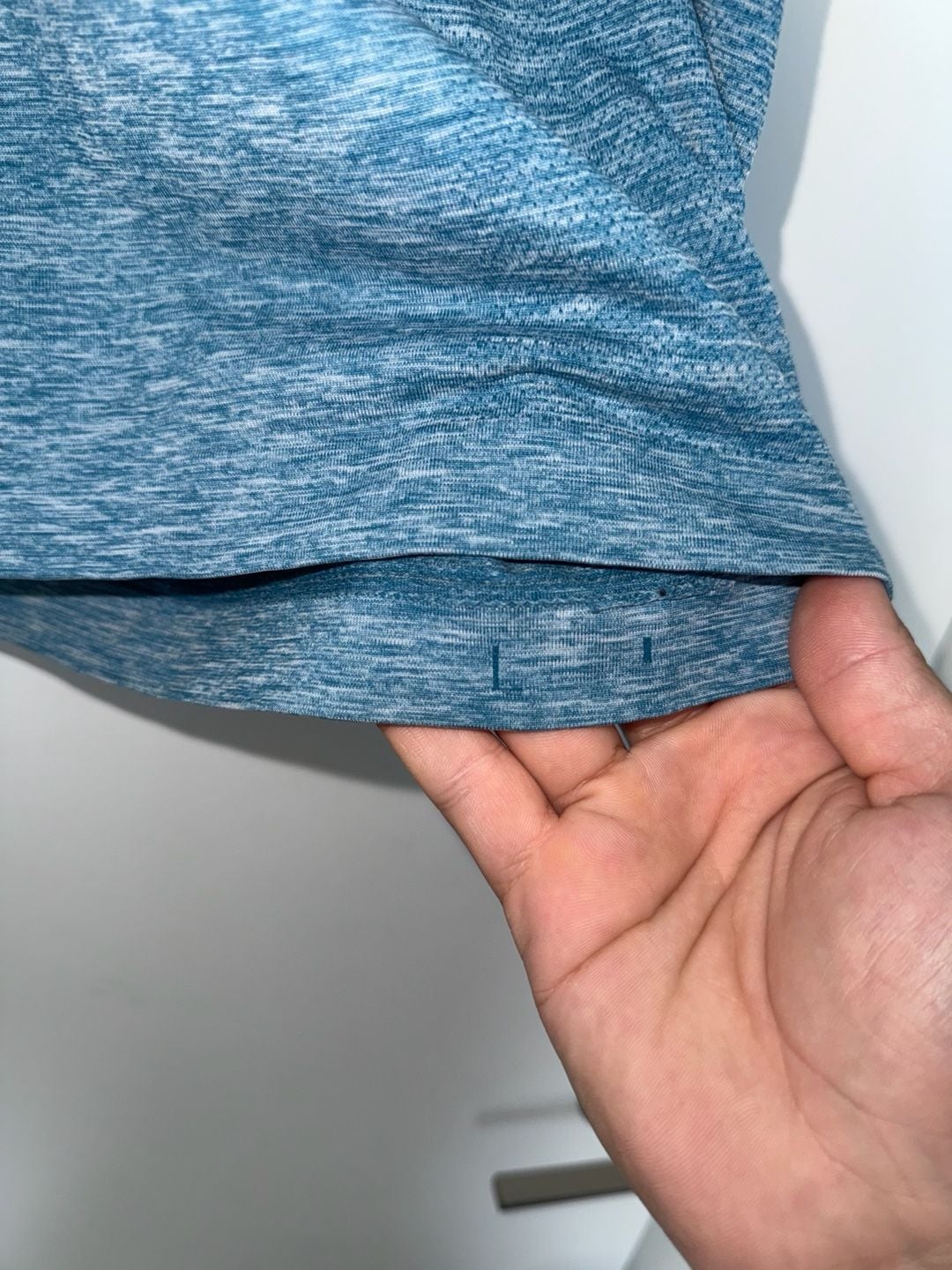 Lululemon Metal Vent Tech Short Sleeve Shirt Blue Space Dye 3