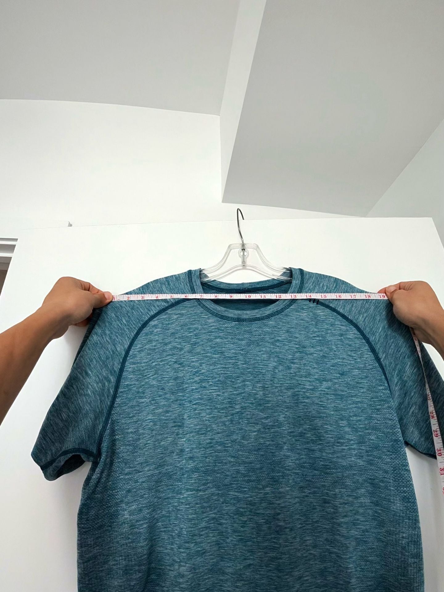 Lululemon Metal Vent Tech Short Sleeve Shirt Blue Space Dye 5