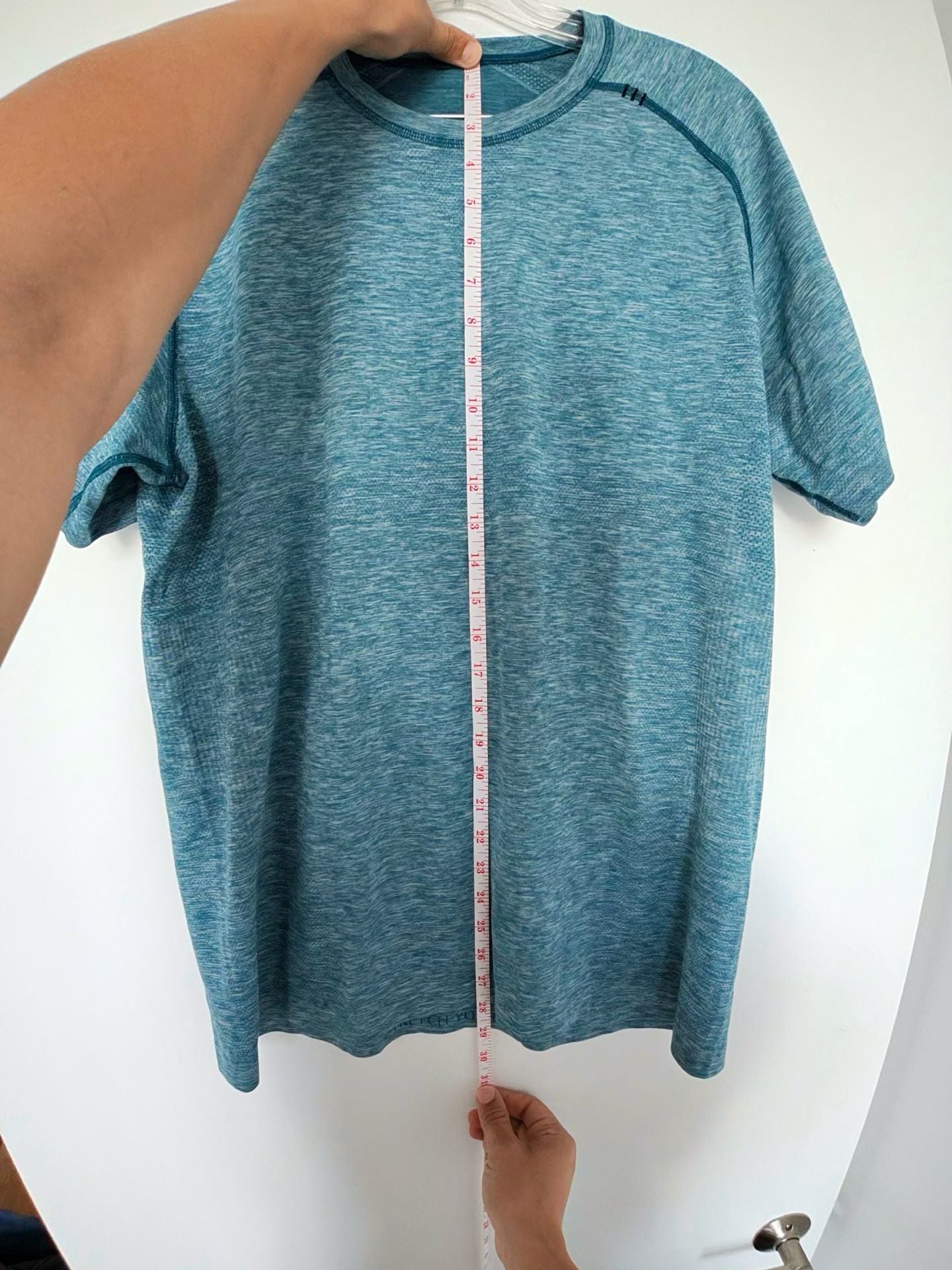Lululemon Metal Vent Tech Short Sleeve Shirt Blue Space Dye 6