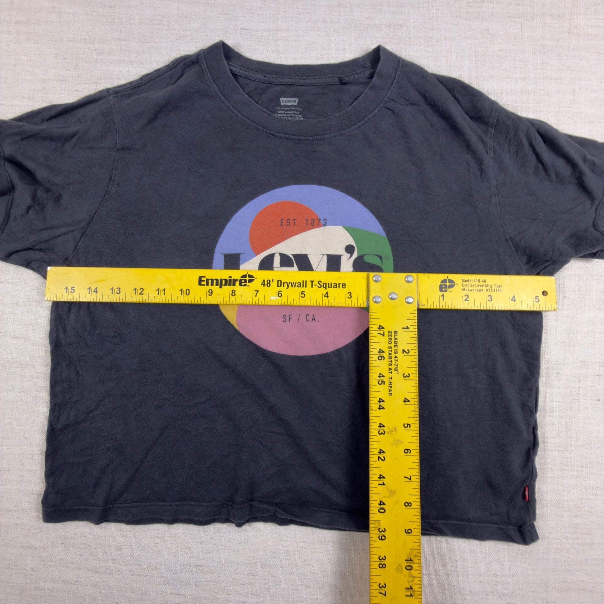 Levi's Graphic Logo Crop T-Shirt Size M 8