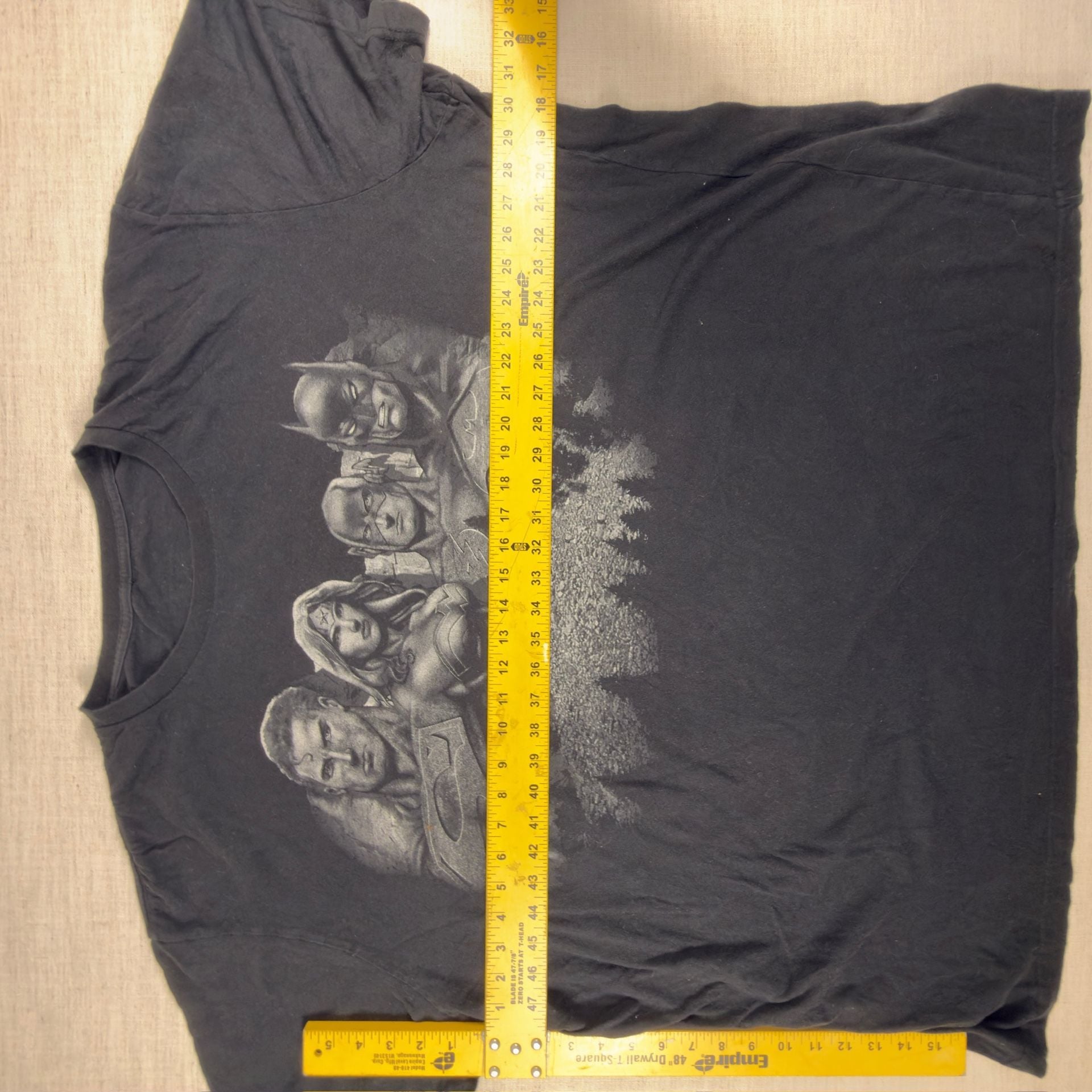 DC Comics Justice League Mount Rushmore Graphic T-Shirt Black 5