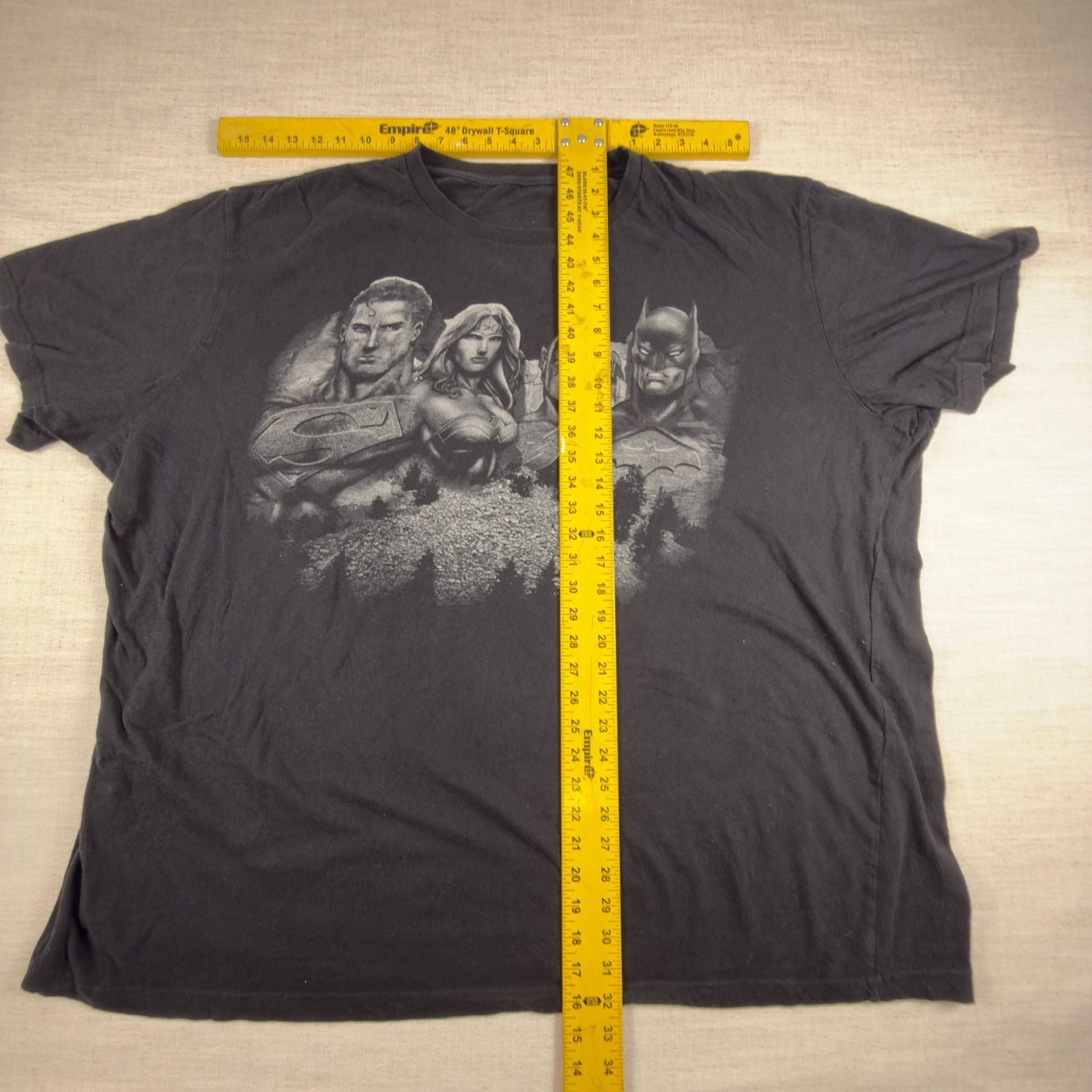 DC Comics Justice League Mount Rushmore Graphic T-Shirt Black 7