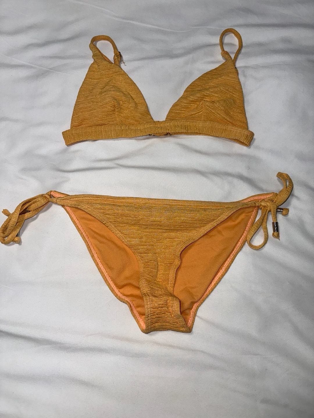 Heat Wave Textured Bikini Set Size S 1