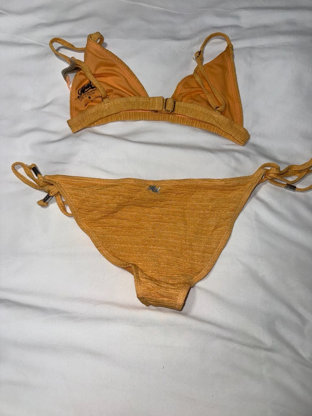 Heat Wave Textured Bikini Set Size S 2