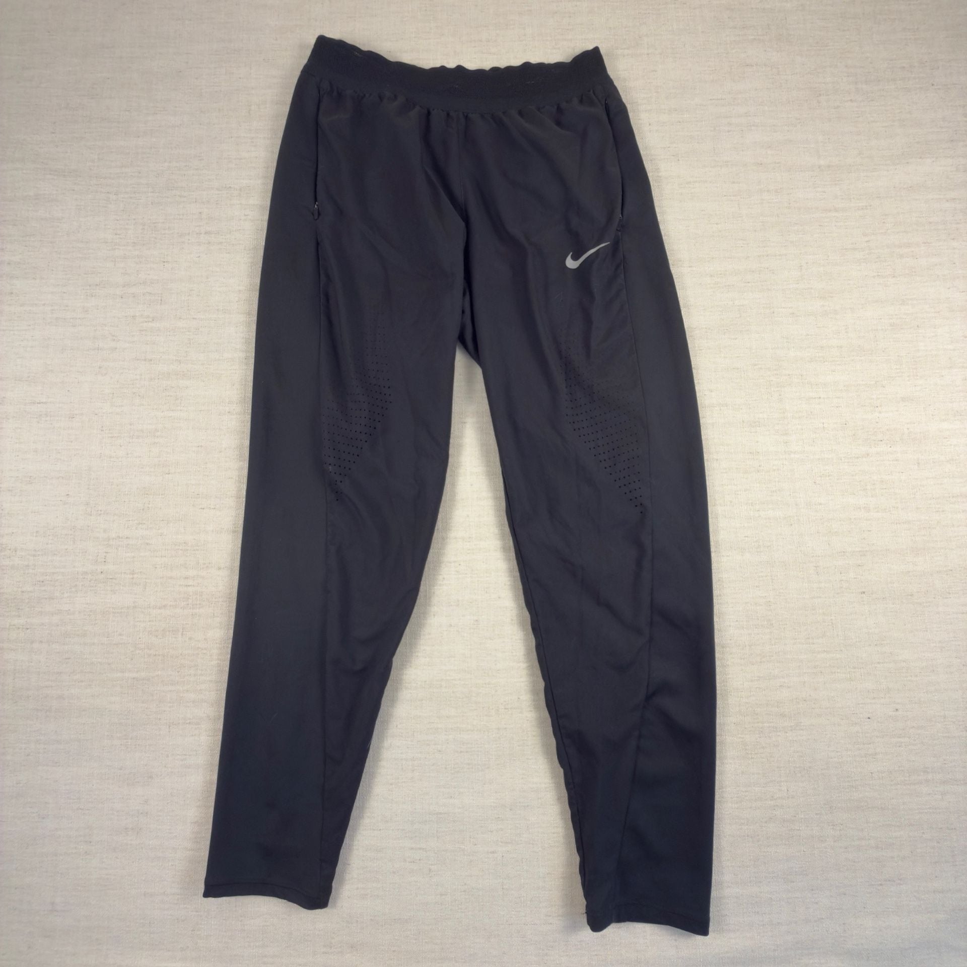 Nike Dri-FIT Running Pants Size S Black Athletic Tapered 2