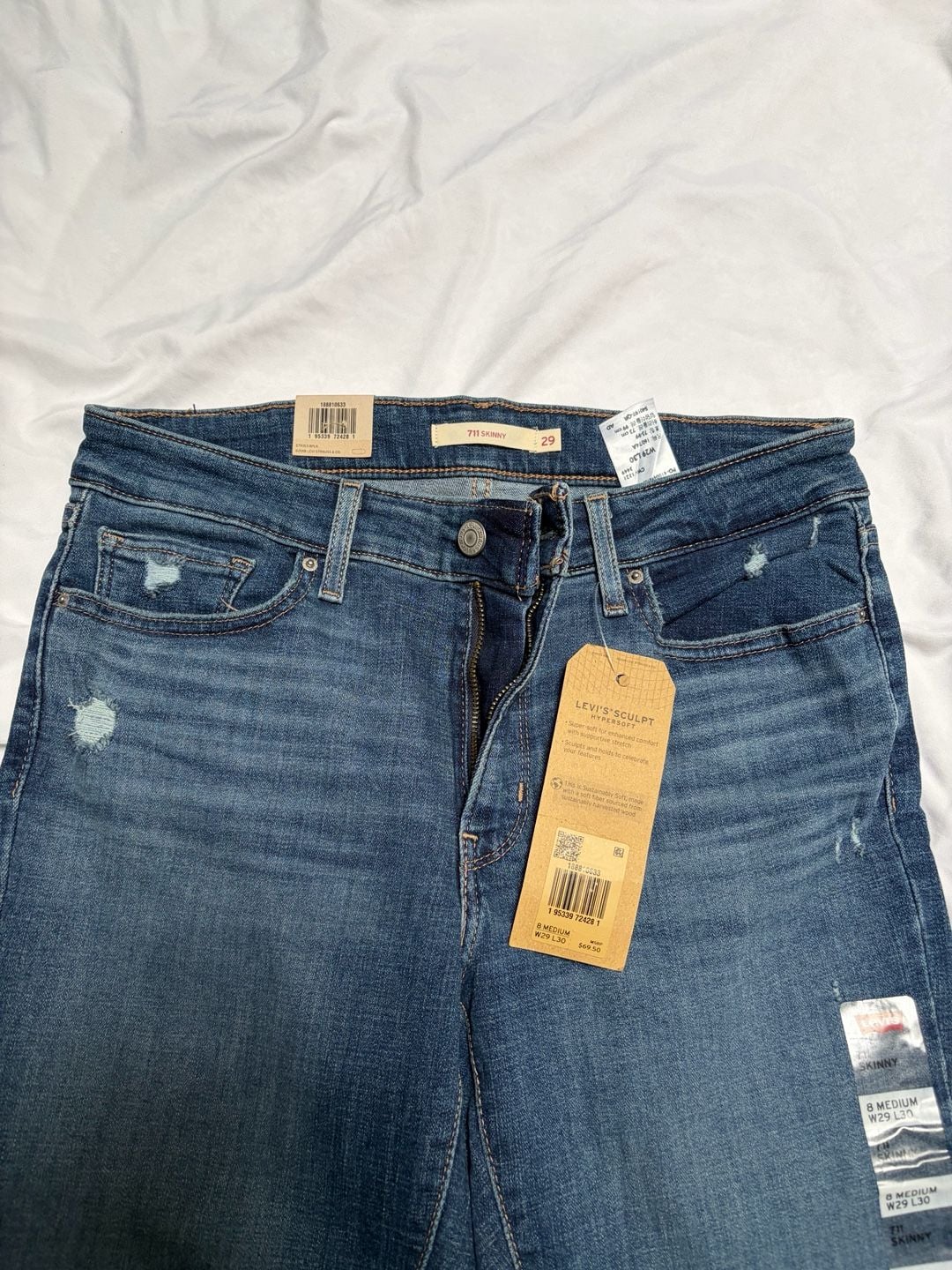Levi's 711 Skinny Jeans Women's 8 Medium W29 L30 4