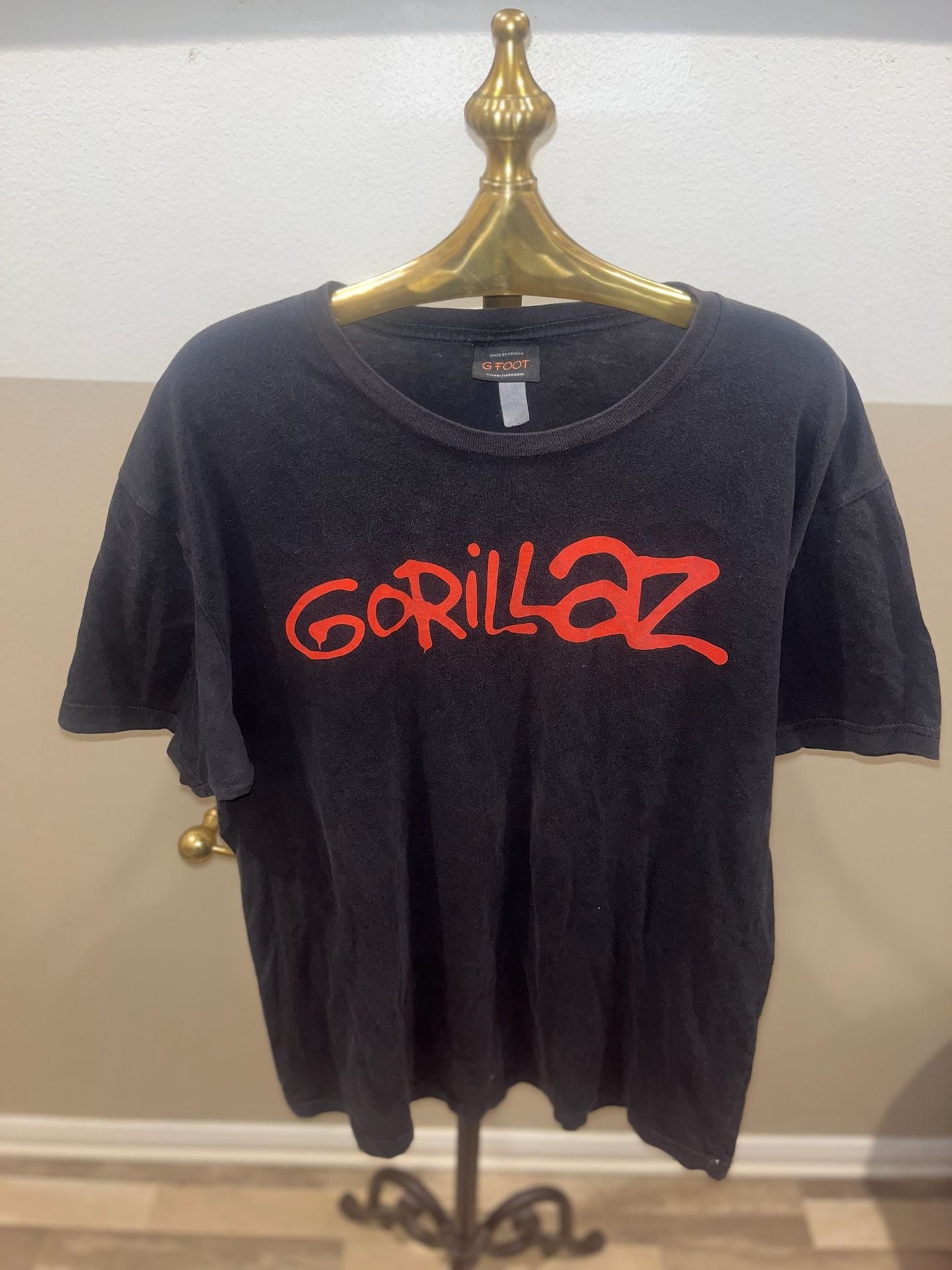 Vintage Gorillaz Demon Days Band T-Shirt Womens Small Y2K Tour Merch Black 2