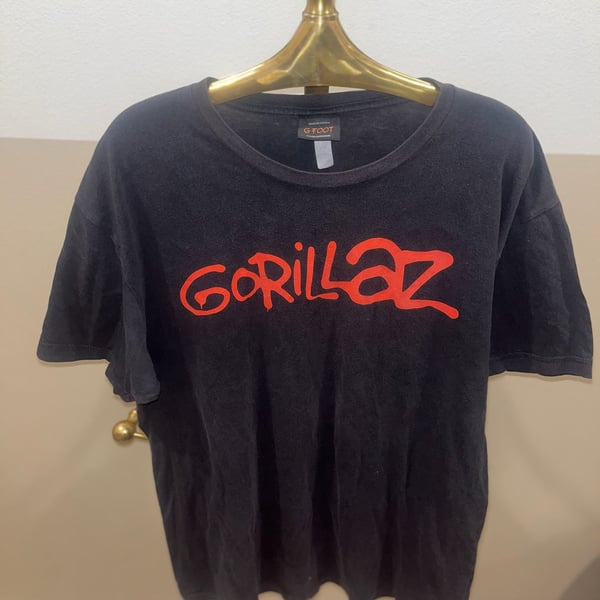Vintage Gorillaz Demon Days Band T-Shirt Womens Small Y2K Tour Merch Black