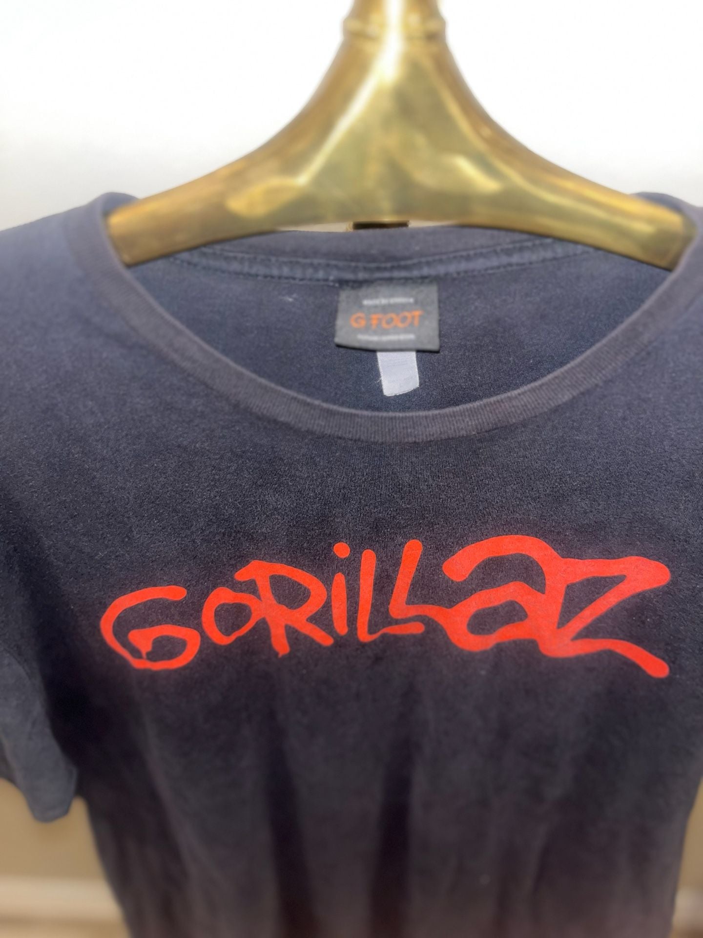 Vintage Gorillaz Demon Days Band T-Shirt Womens Small Y2K Tour Merch Black 3