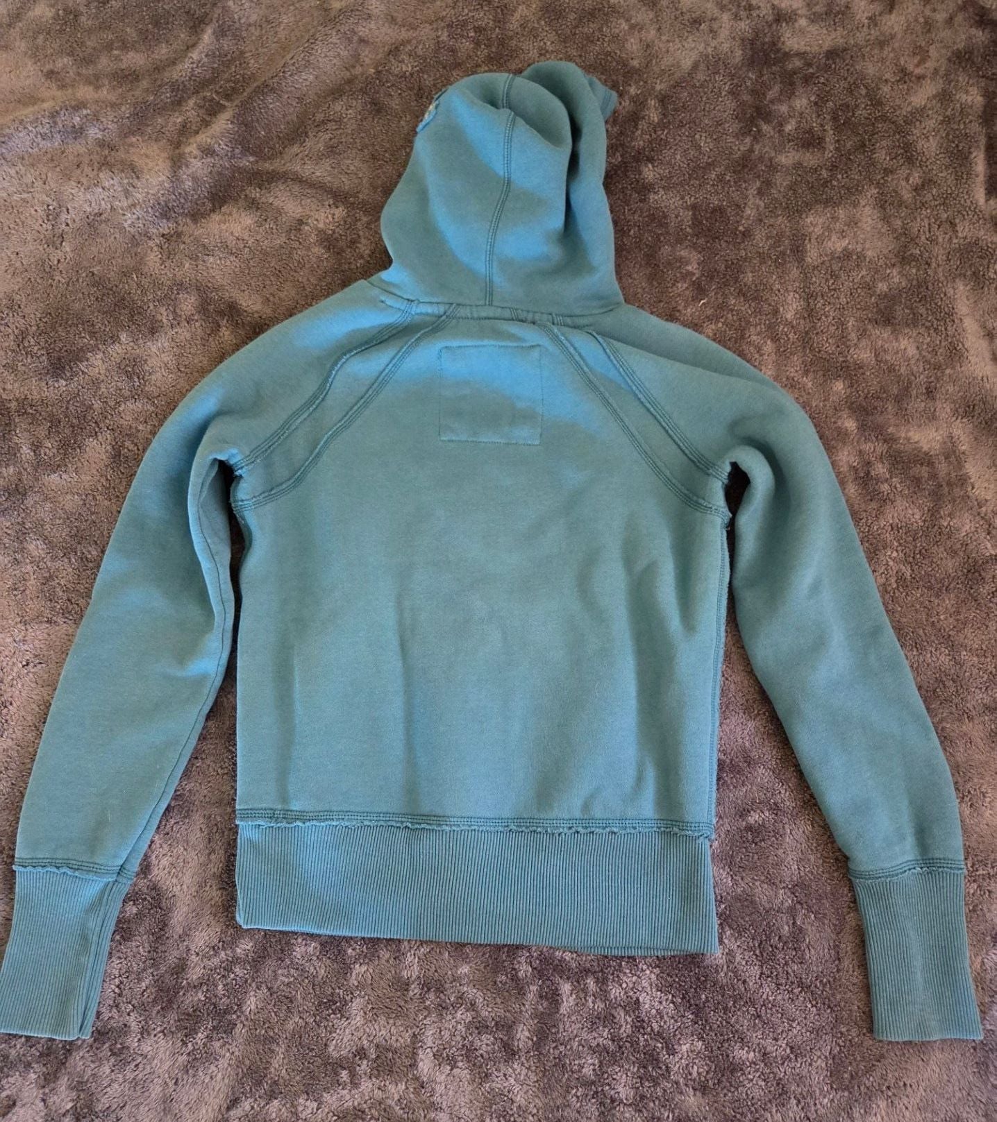 American Eagle Outfitters Teal Hoodie Sweatshirt Size XS vintage y2k 6