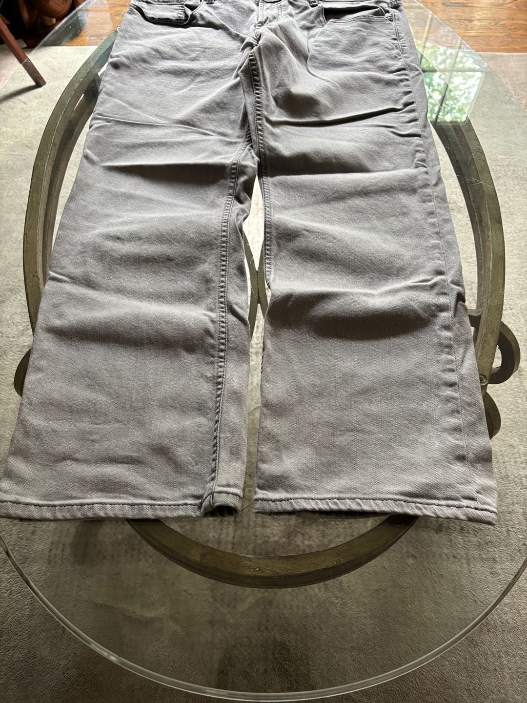 Seven 7 Jeans Men's Straight Leg Gray Denim Pants 36x30 3
