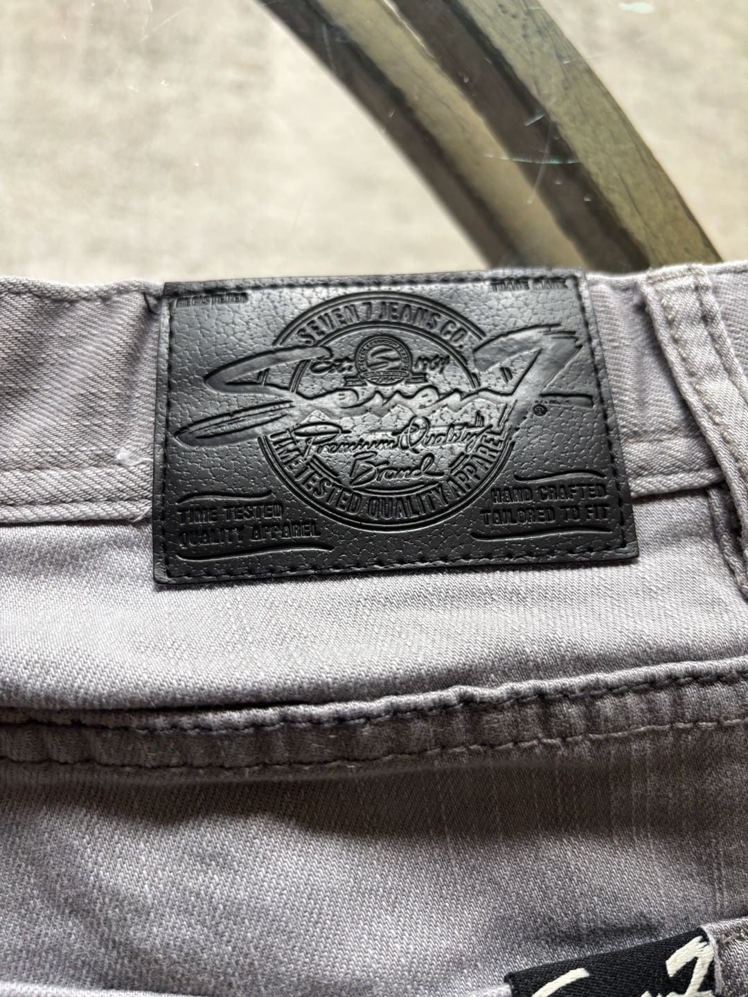 Seven 7 Jeans Men's Straight Leg Gray Denim Pants 36x30 9