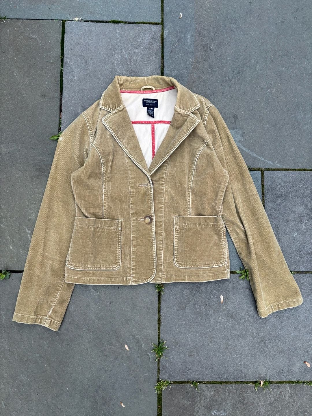 American Eagle Outfitters Women's Corduroy Blazer Jacket Size M 2